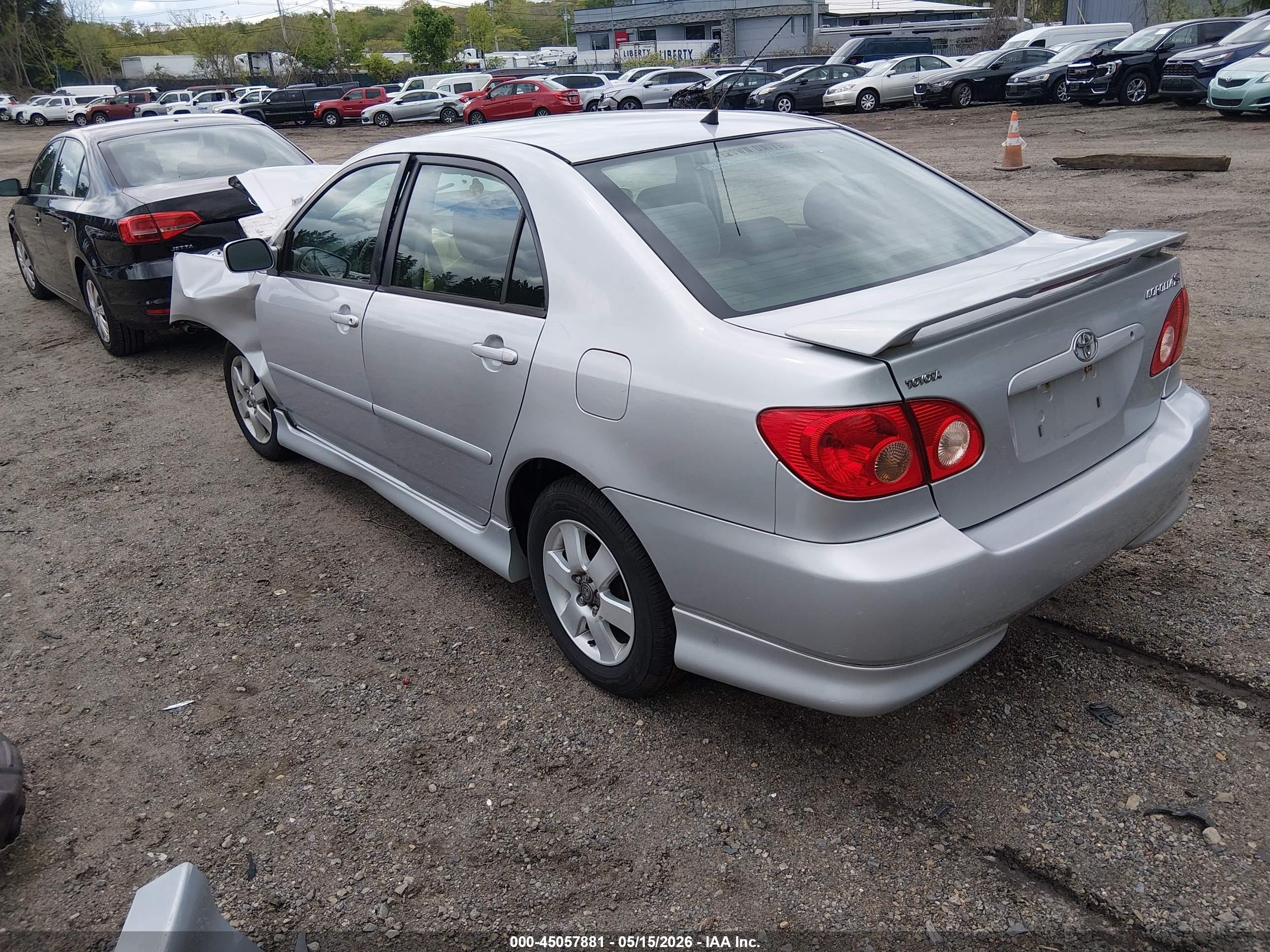 2006 Toyota Corolla S Silver vin: 2T1BR32E76C710634