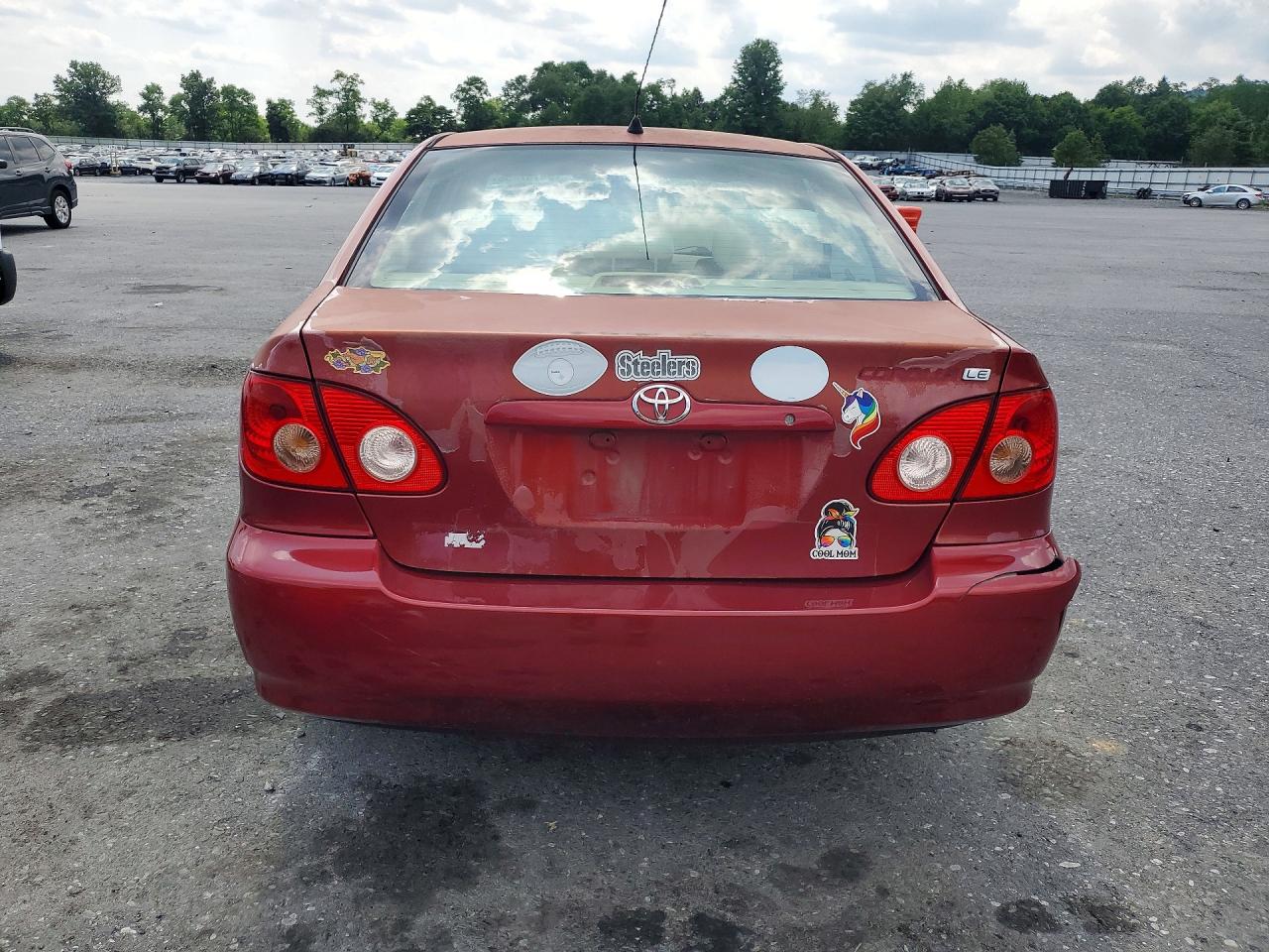 2007 Toyota Corolla Le Темно-бордовый vin: 2T1BR32E77C733333