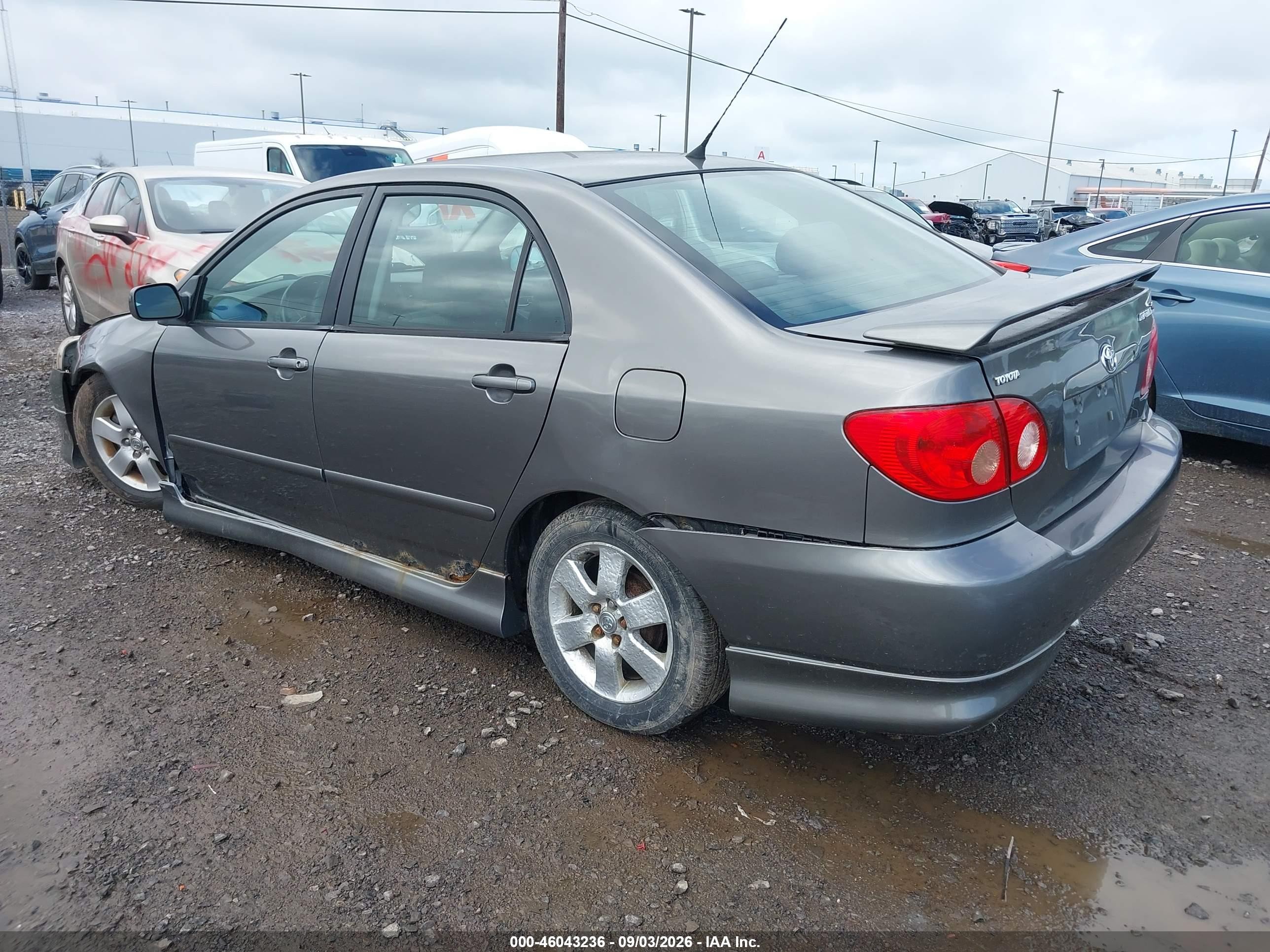 2007 Toyota Corolla S Gray vin: 2T1BR32E77C734045