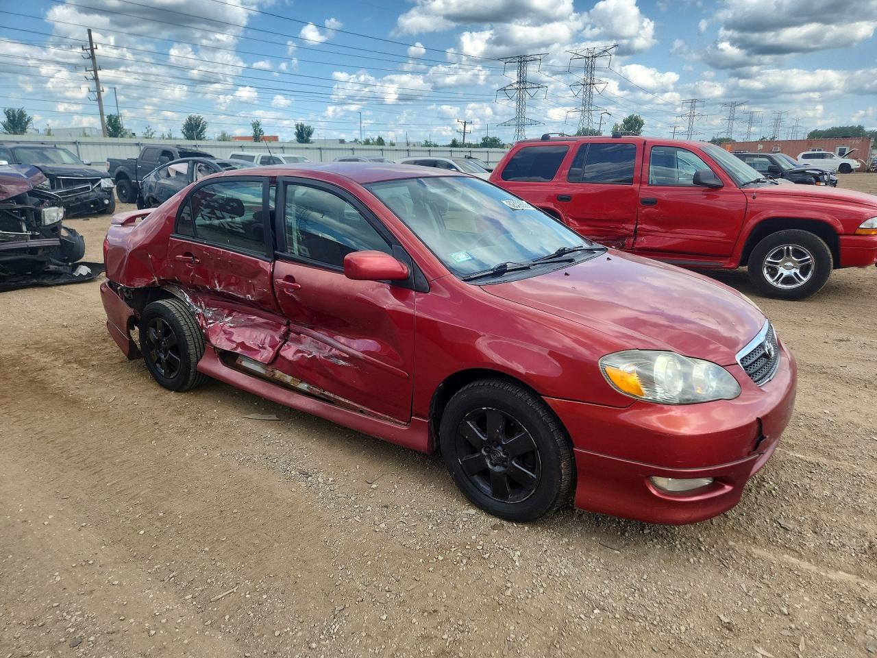 2007 Toyota Corolla S Red vin: 2T1BR32E77C754196
