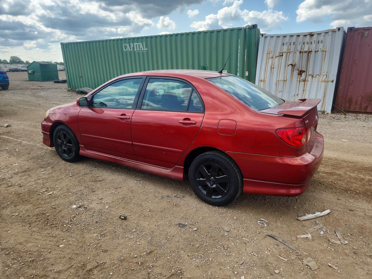 2007 Toyota Corolla S Red vin: 2T1BR32E77C754196