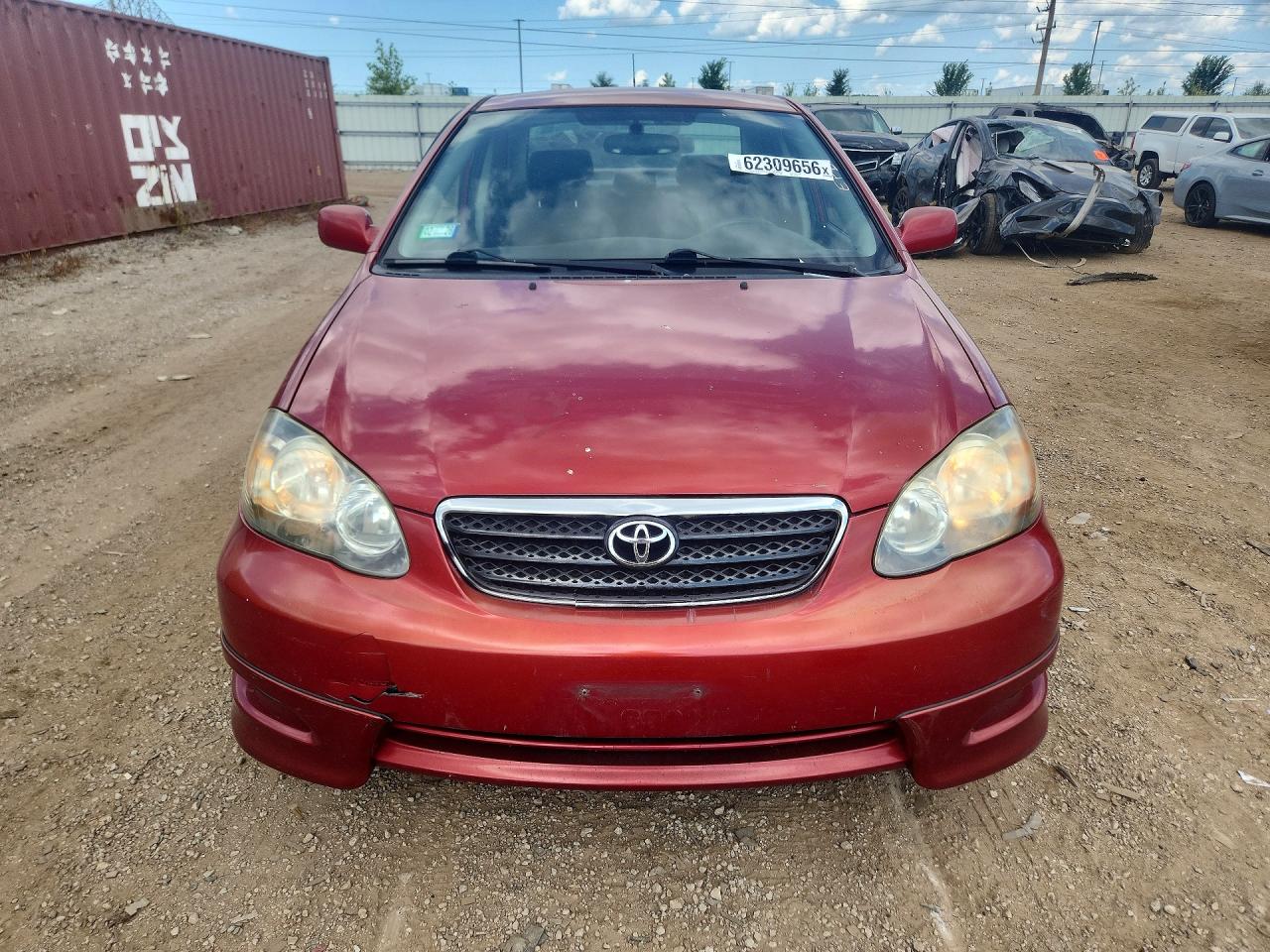 2007 Toyota Corolla S Red vin: 2T1BR32E77C754196