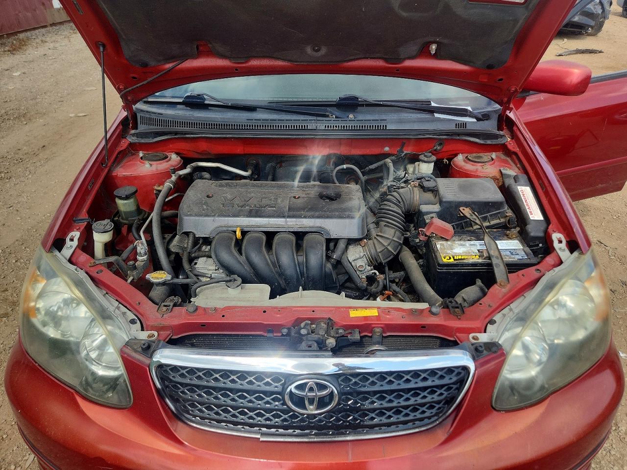 2007 Toyota Corolla S Red vin: 2T1BR32E77C754196