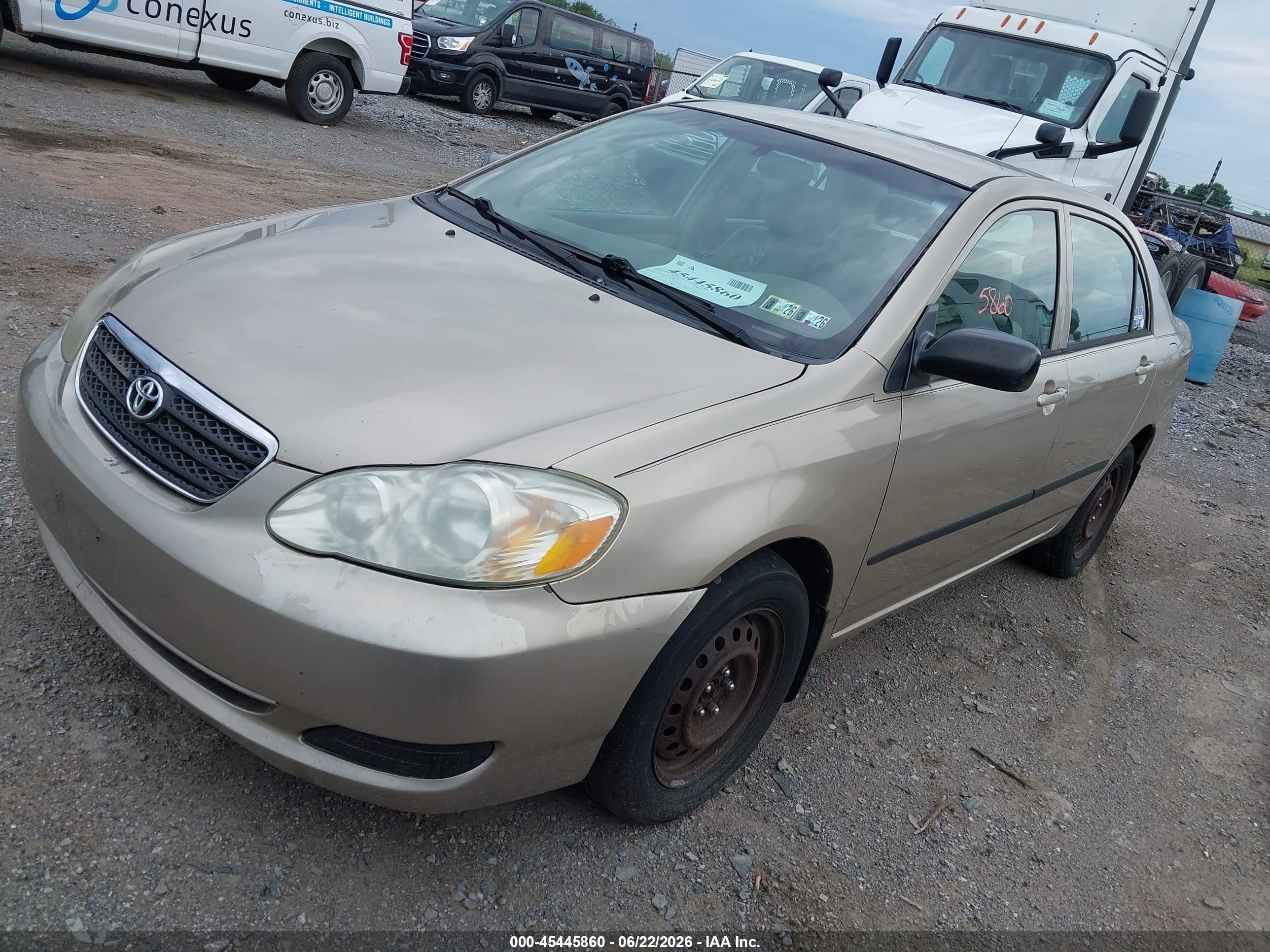 2007 Toyota Corolla Ce Gold vin: 2T1BR32E77C763643