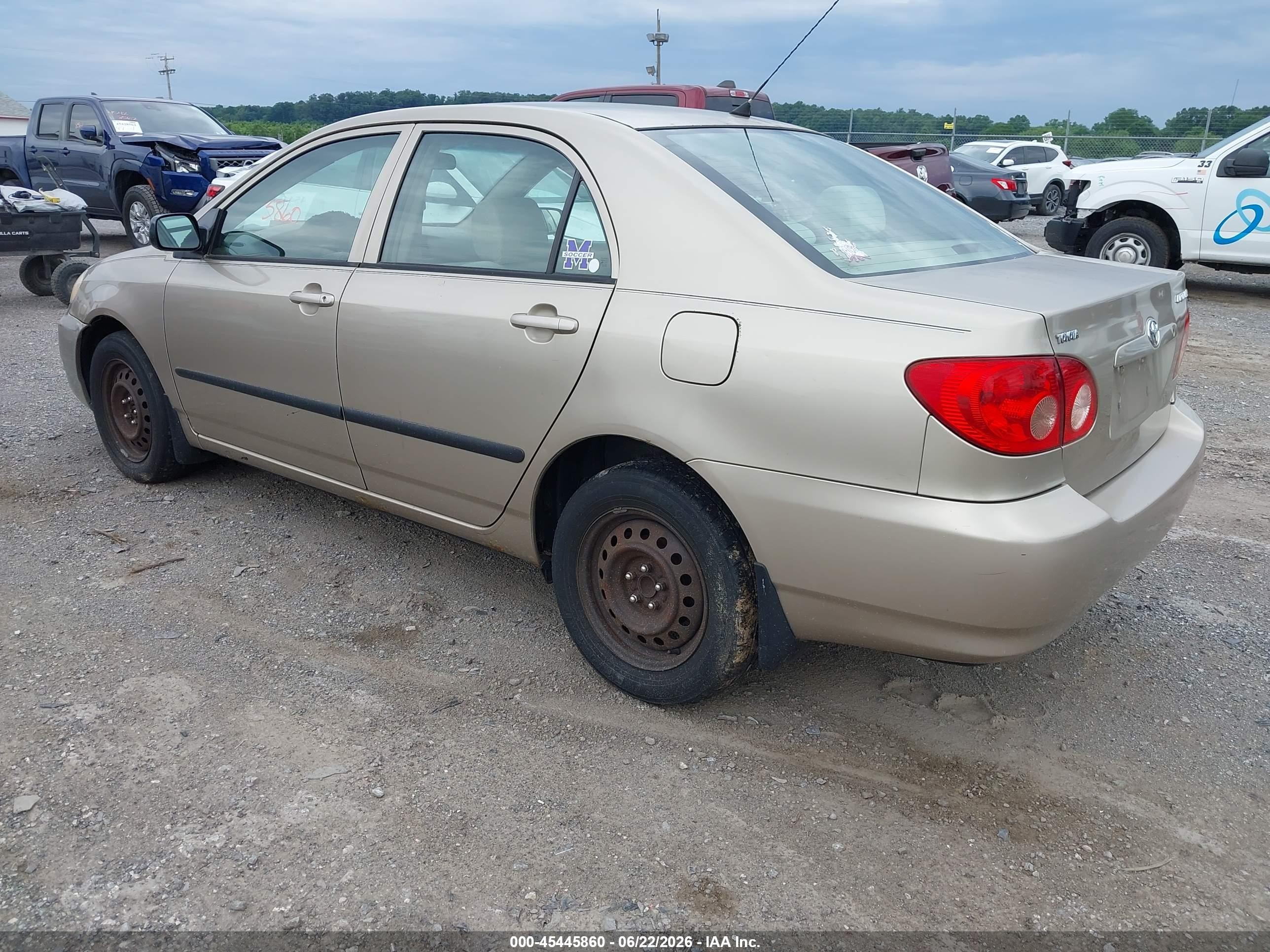 2007 Toyota Corolla Ce Gold vin: 2T1BR32E77C763643