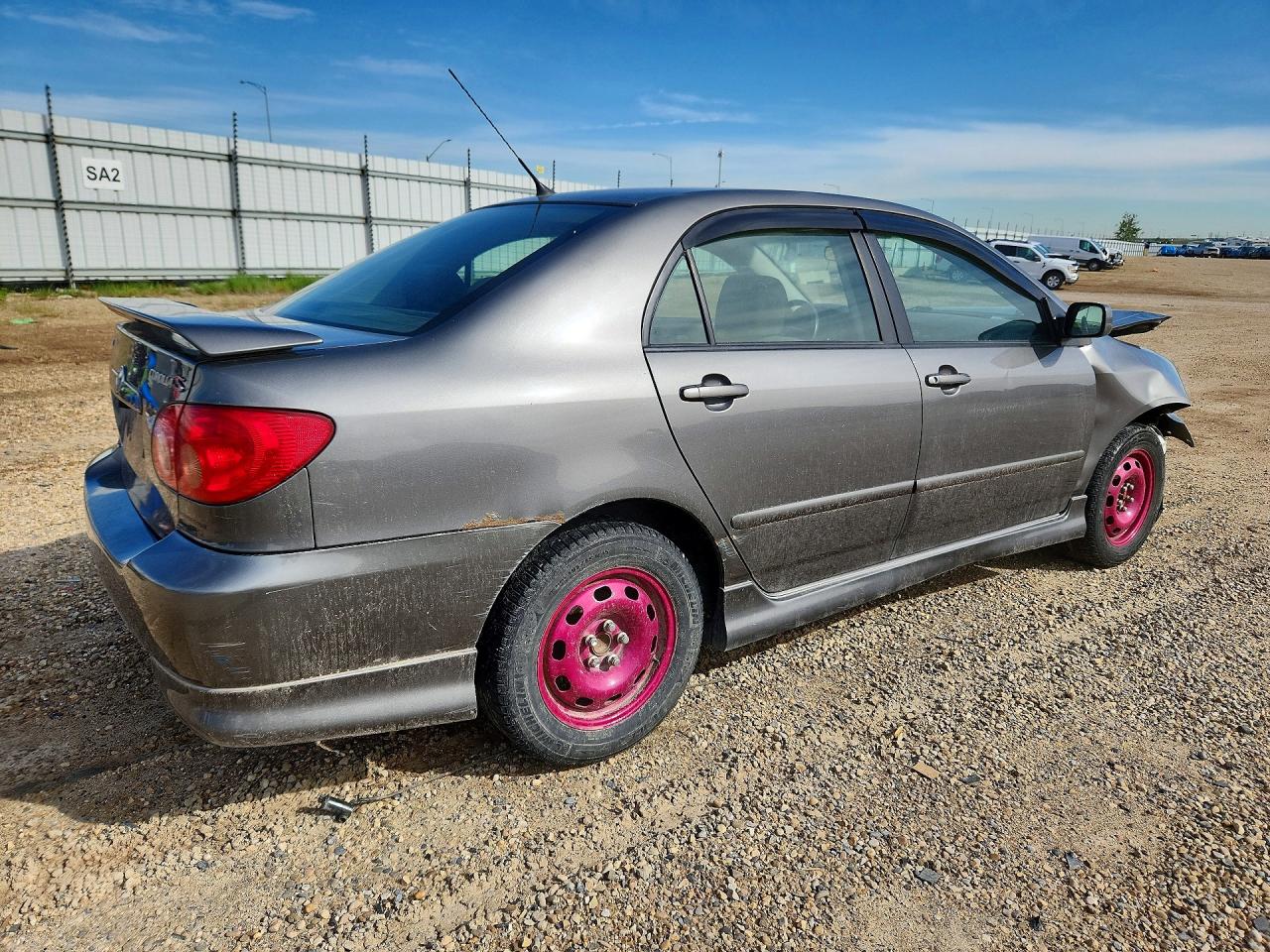 2007 Toyota Corolla Ce Gray vin: 2T1BR32E77C764548