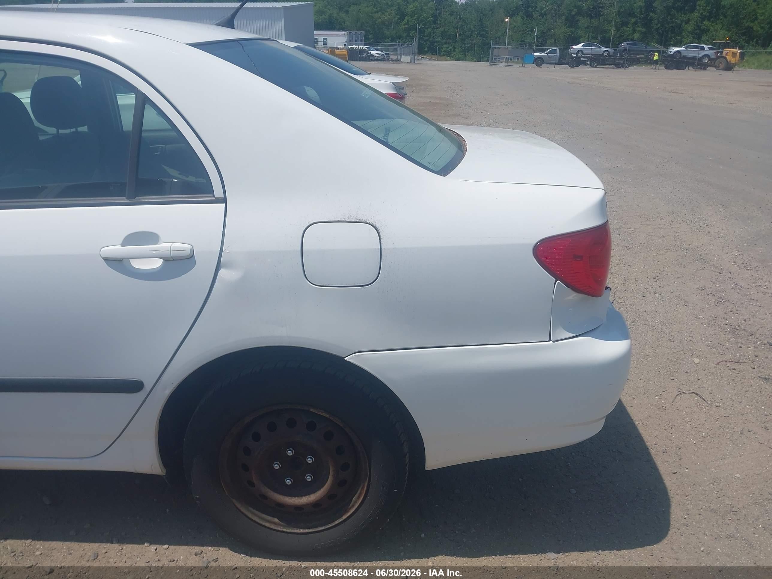 2007 Toyota Corolla Ce White vin: 2T1BR32E77C769992