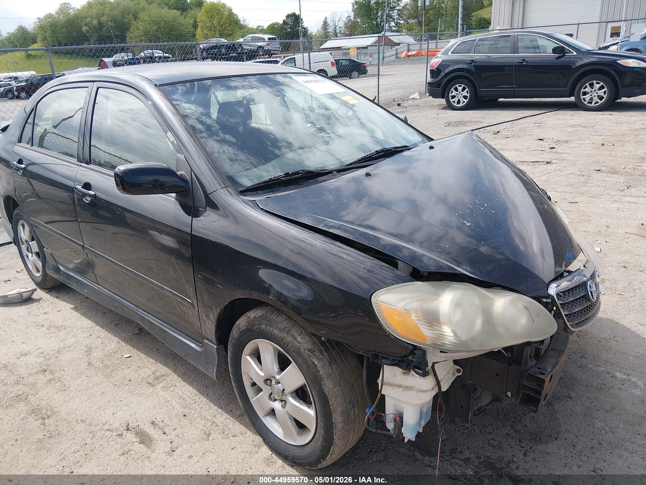 2007 Toyota Corolla S Black vin: 2T1BR32E77C775386