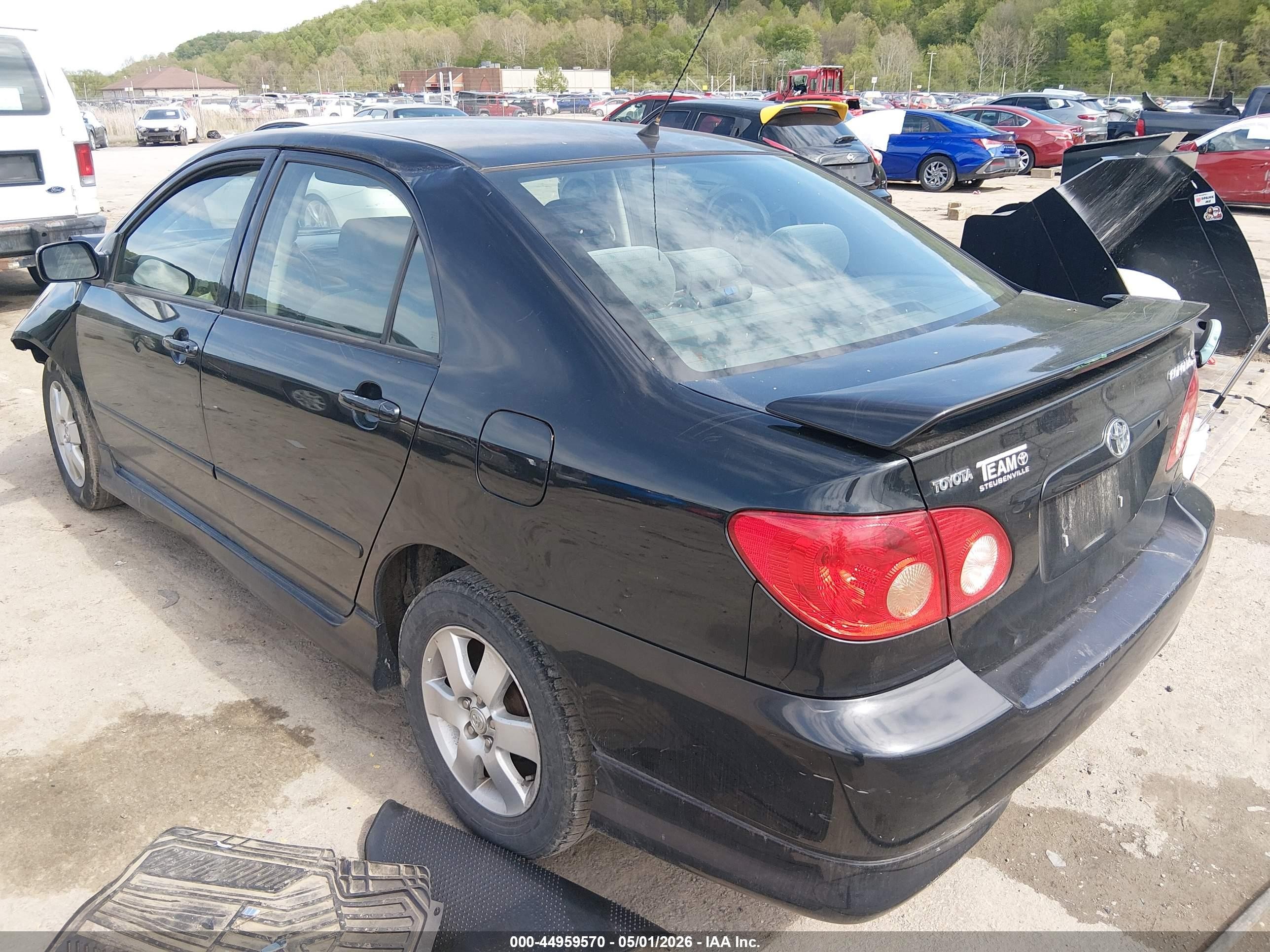 2007 Toyota Corolla S Black vin: 2T1BR32E77C775386