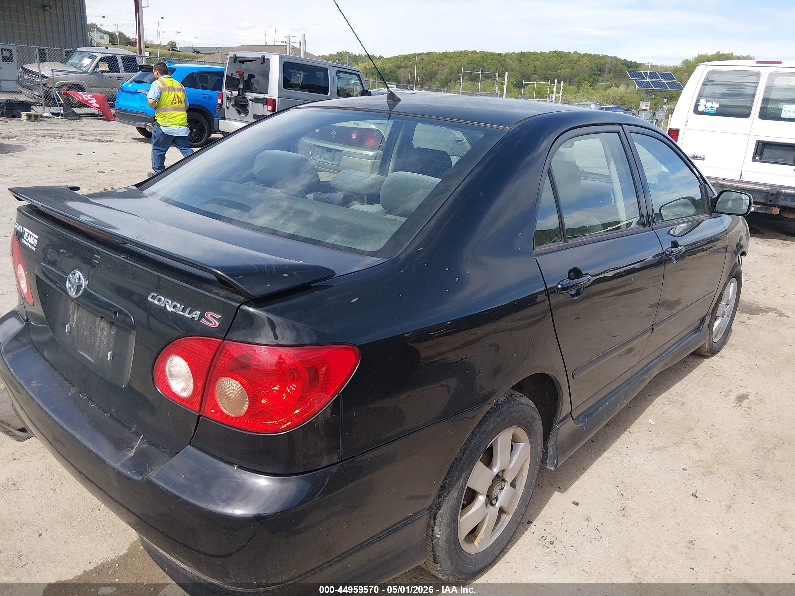 2007 Toyota Corolla S Black vin: 2T1BR32E77C775386