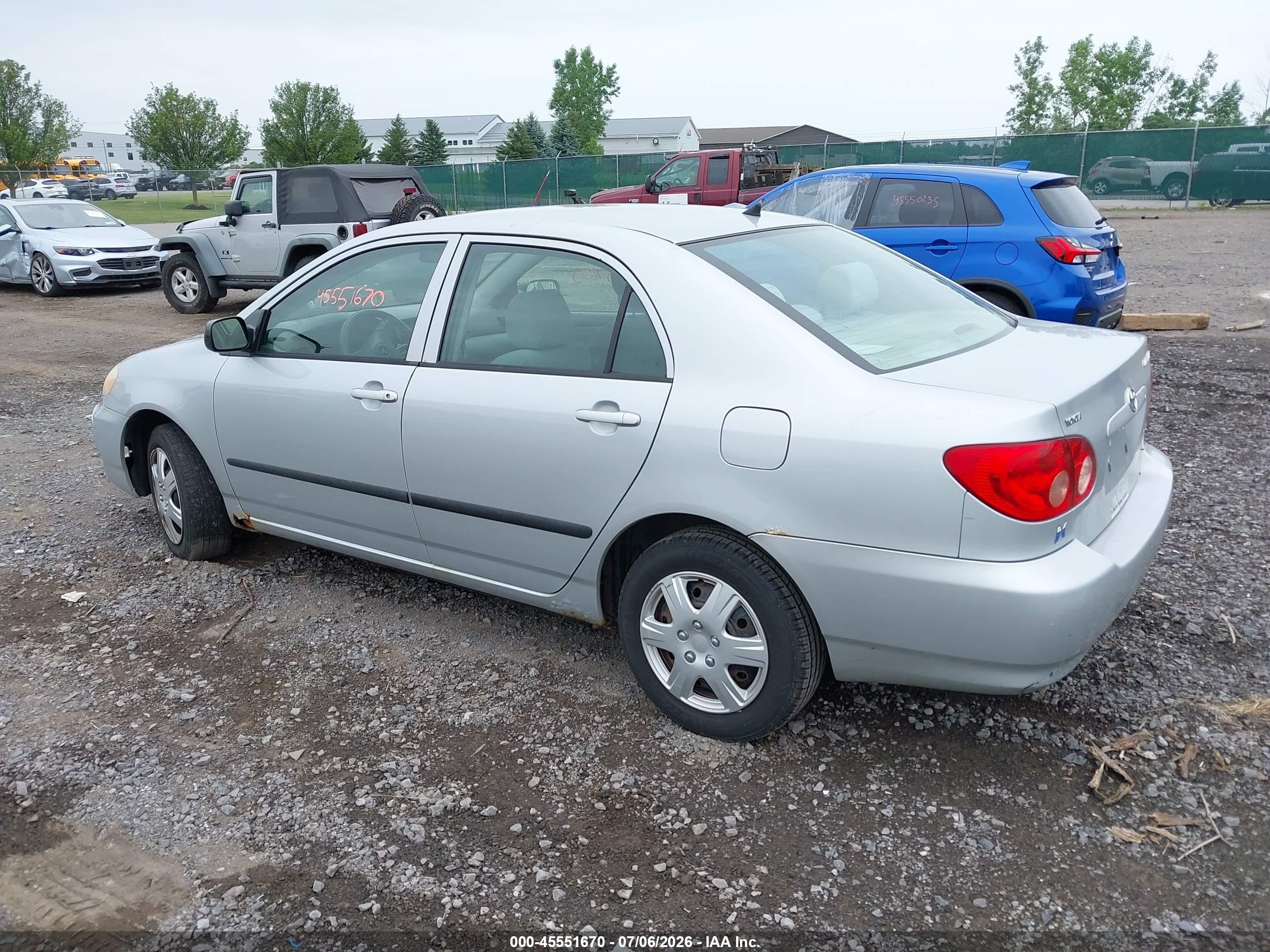 2007 Toyota Corolla Ce Silver vin: 2T1BR32E77C782161