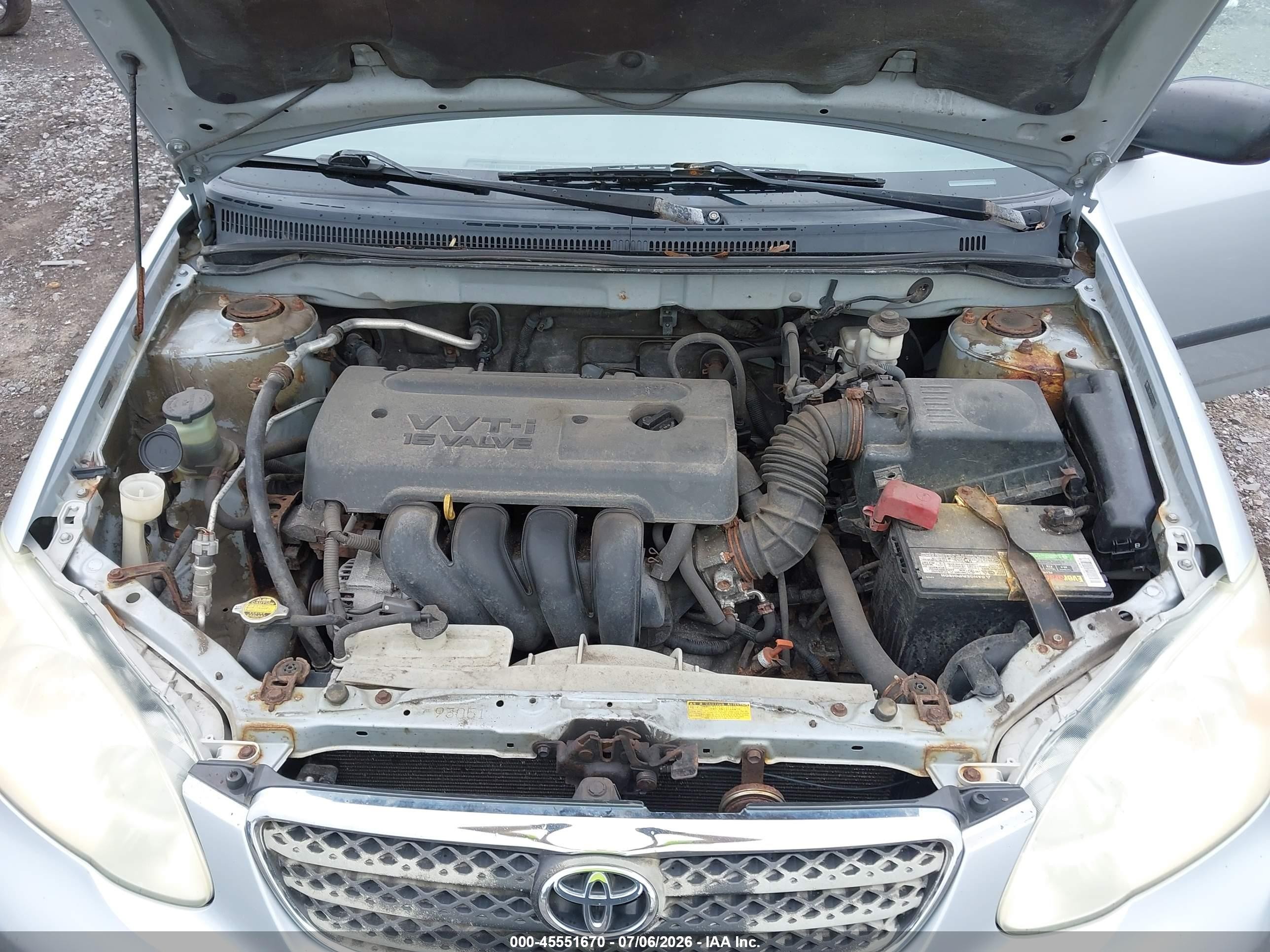 2007 Toyota Corolla Ce Silver vin: 2T1BR32E77C782161