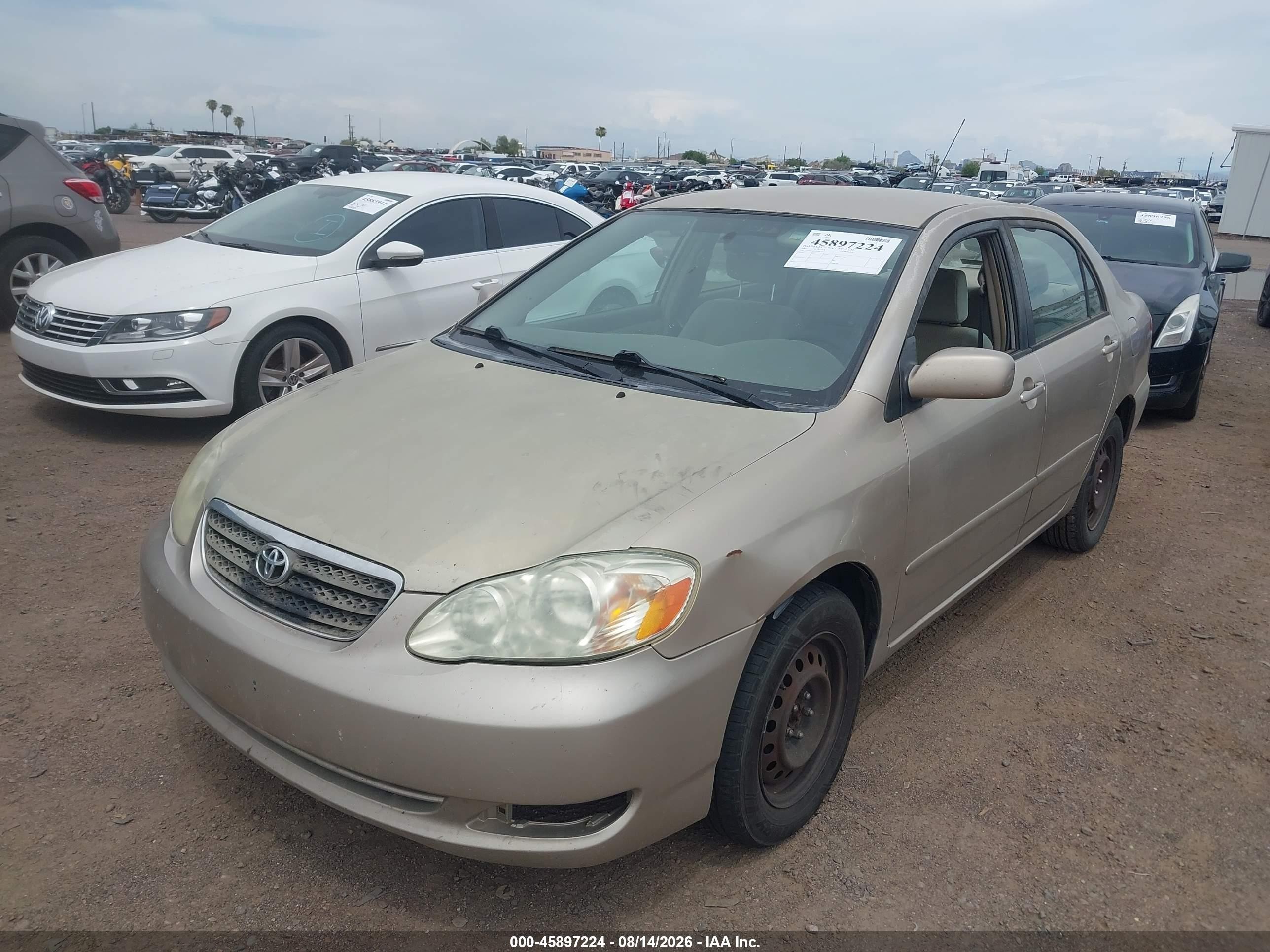 2007 Toyota Corolla Le Gold vin: 2T1BR32E77C791331