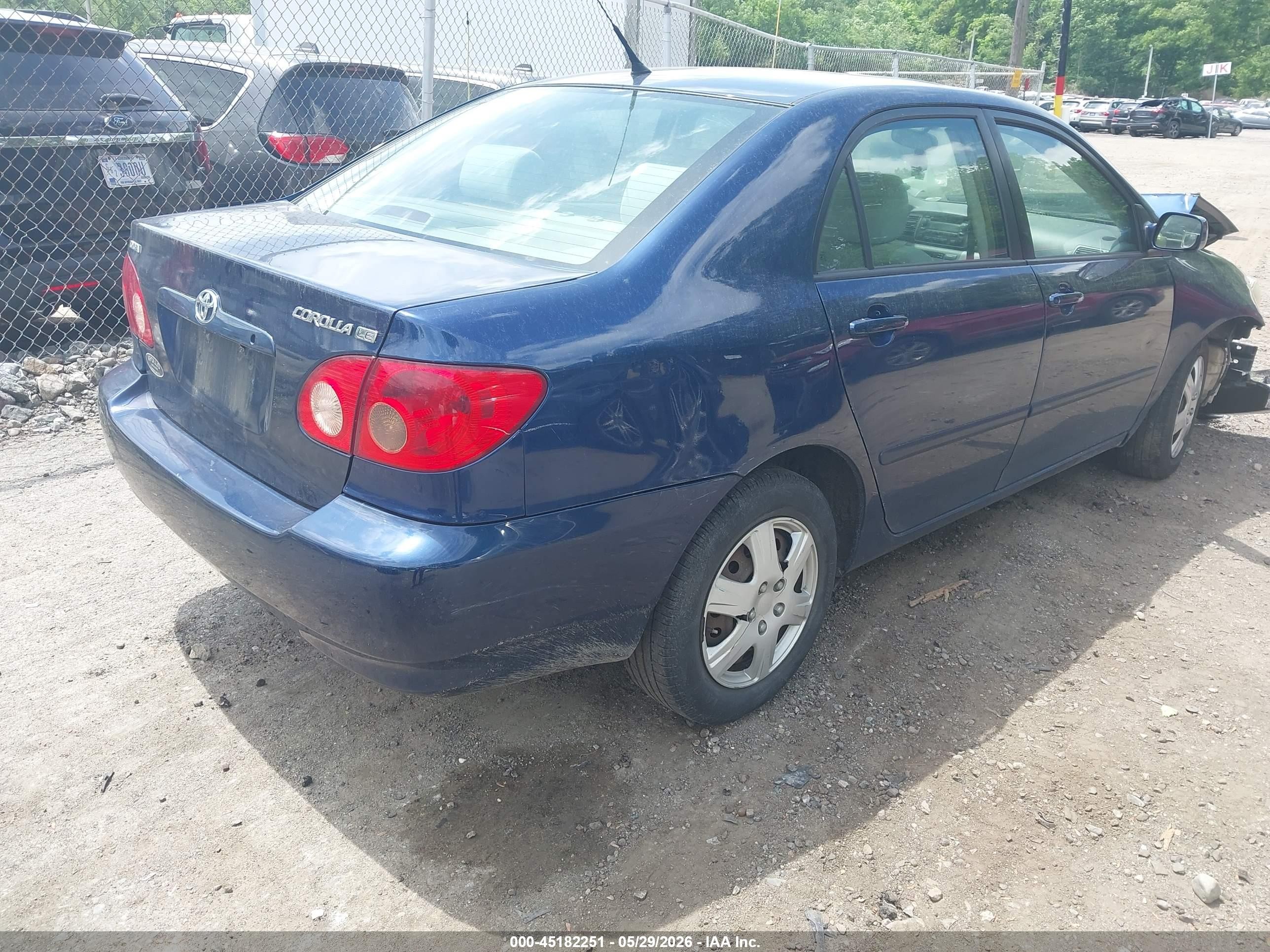 2007 Toyota Corolla Le Blue vin: 2T1BR32E77C823744