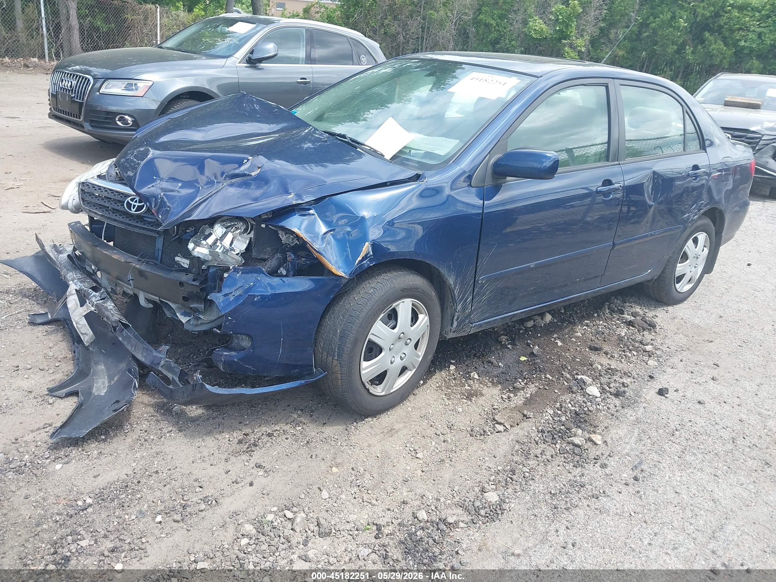 2007 Toyota Corolla Le Blue vin: 2T1BR32E77C823744