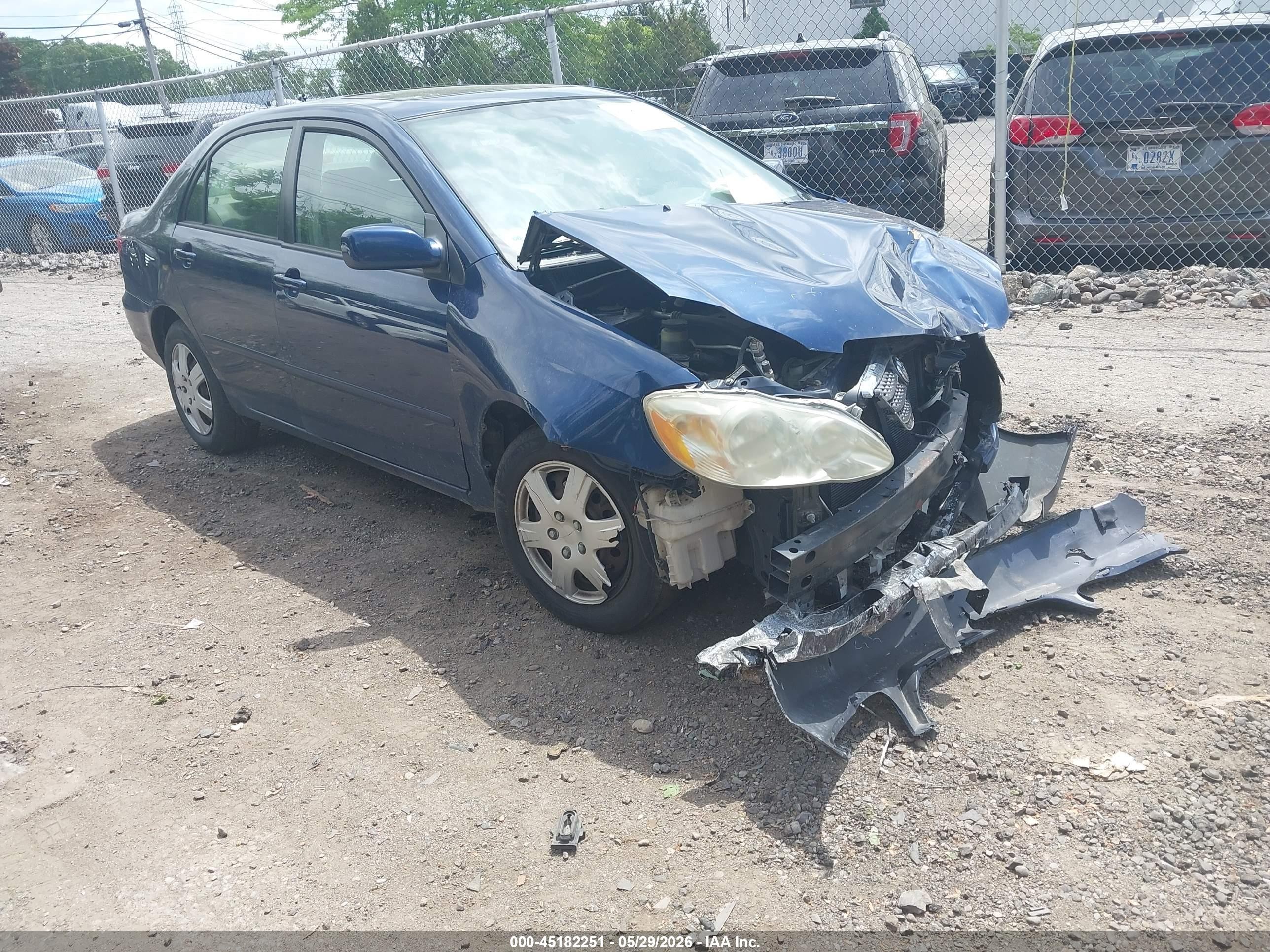 2007 Toyota Corolla Le Blue vin: 2T1BR32E77C823744