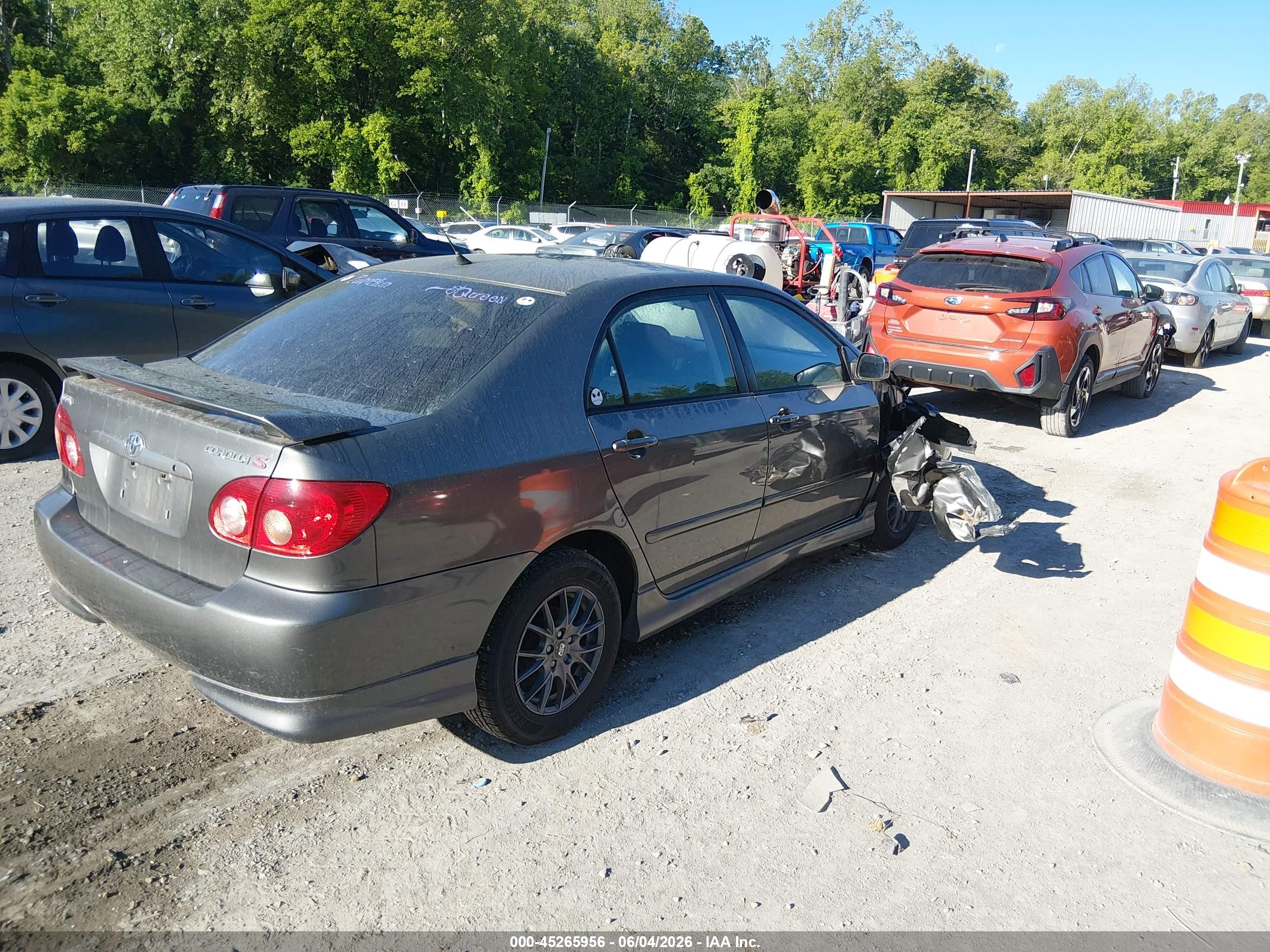 2007 Toyota Corolla S Gray vin: 2T1BR32E77C825929