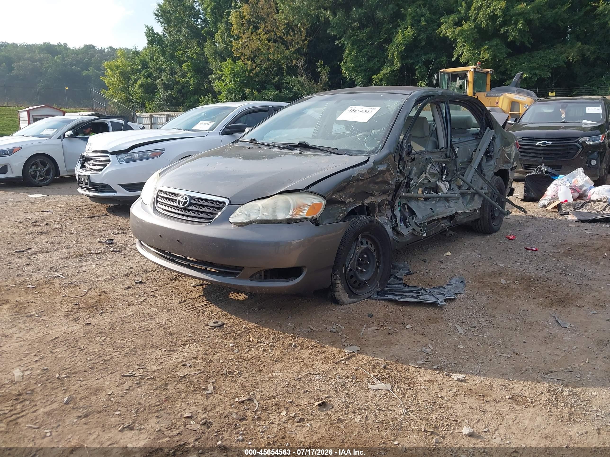 2008 Toyota Corolla Le Gray vin: 2T1BR32E78C870385