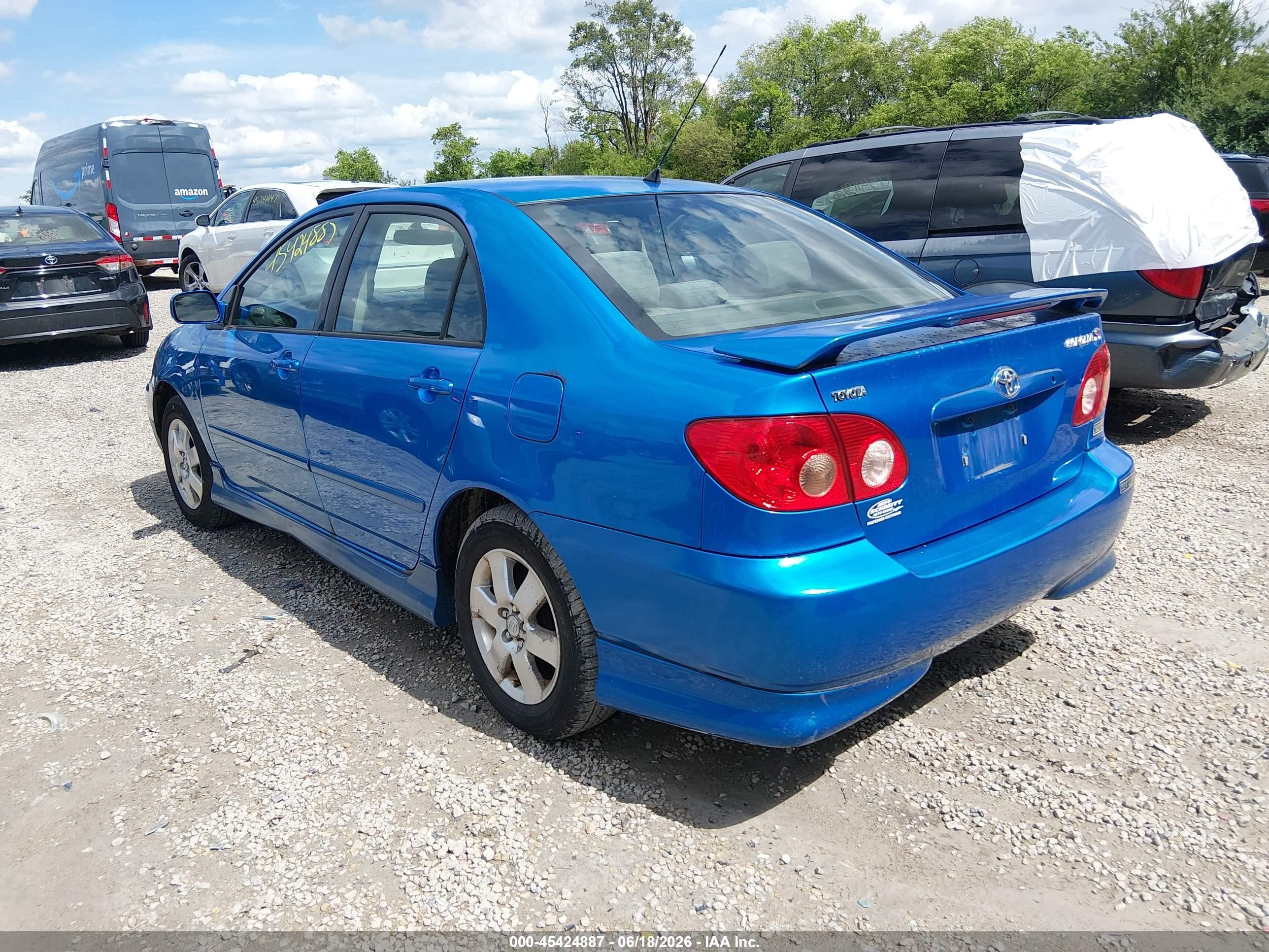 2008 Toyota Corolla S Blue vin: 2T1BR32E78C881984