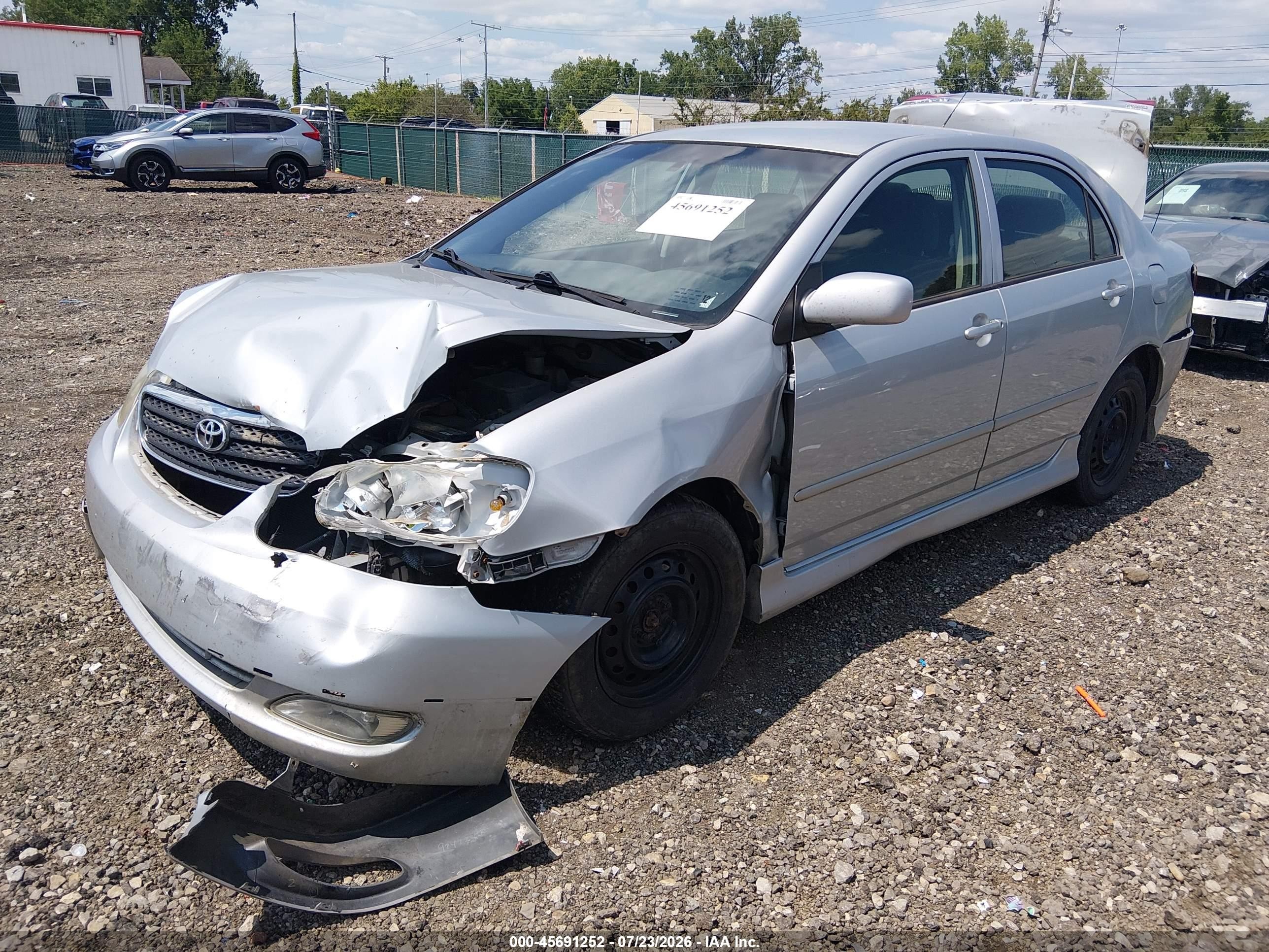 2008 Toyota Corolla S Silver vin: 2T1BR32E78C904504