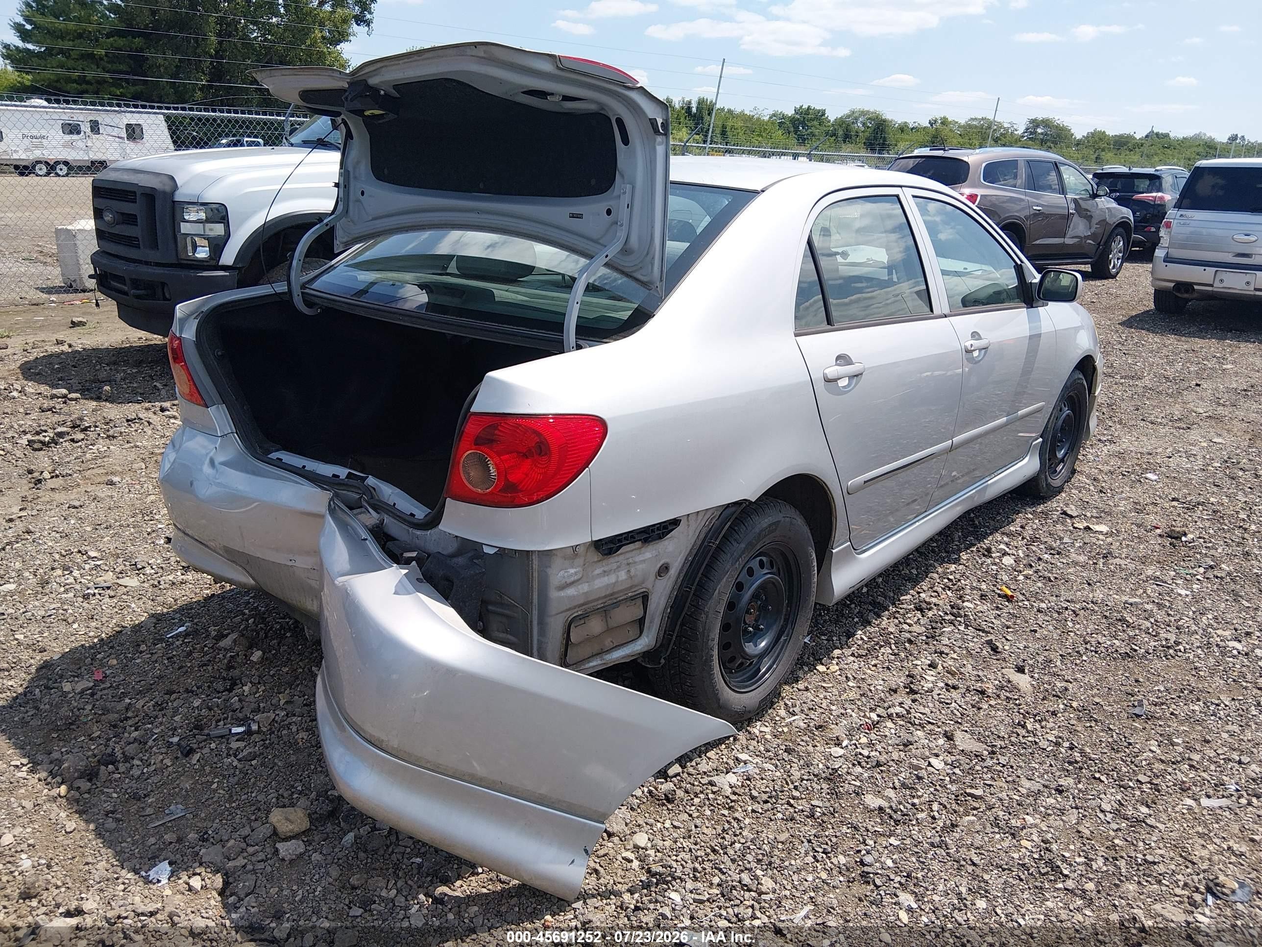 2008 Toyota Corolla S Silver vin: 2T1BR32E78C904504