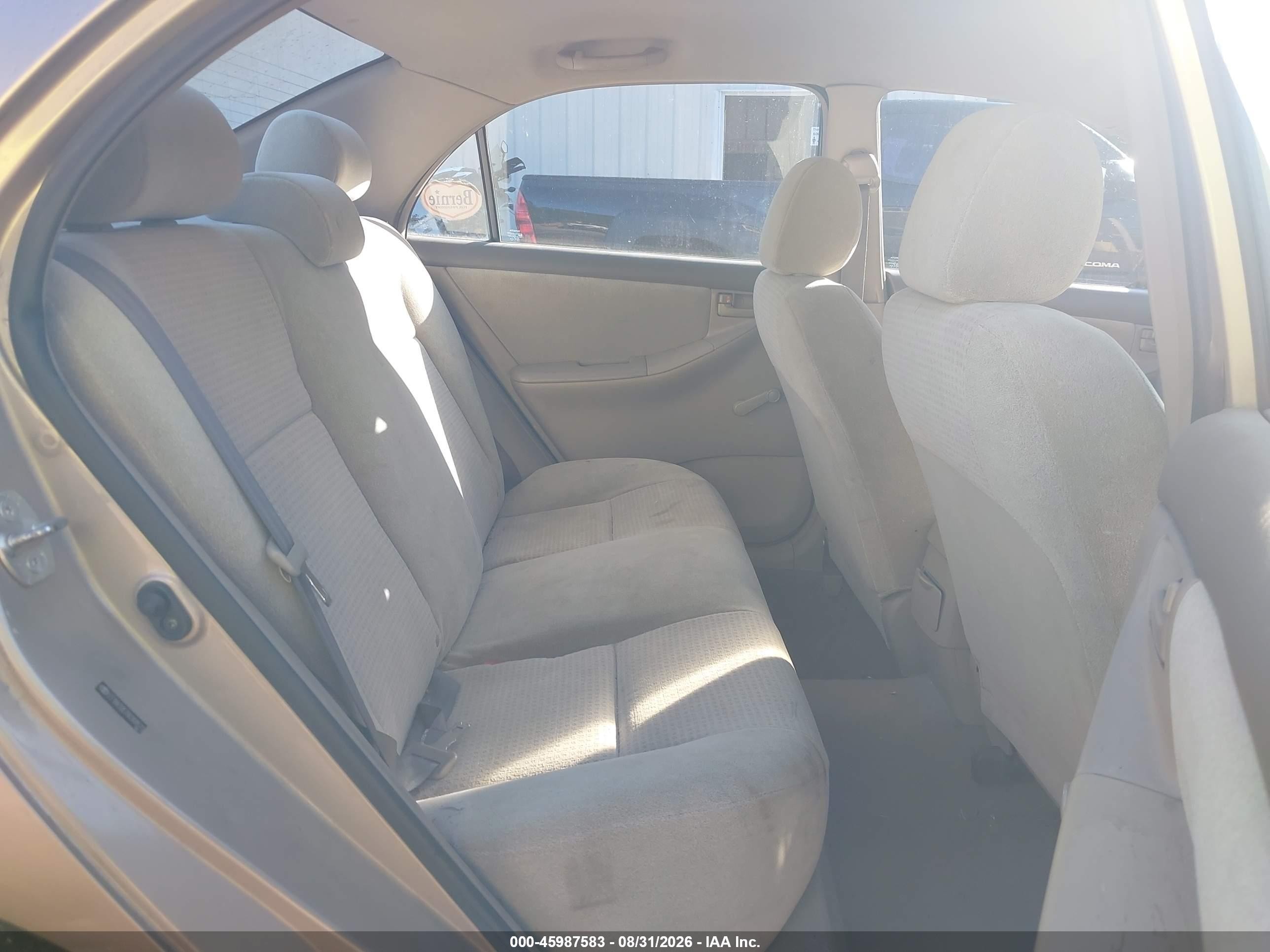 2008 Toyota Corolla Ce Beige vin: 2T1BR32E78C908570