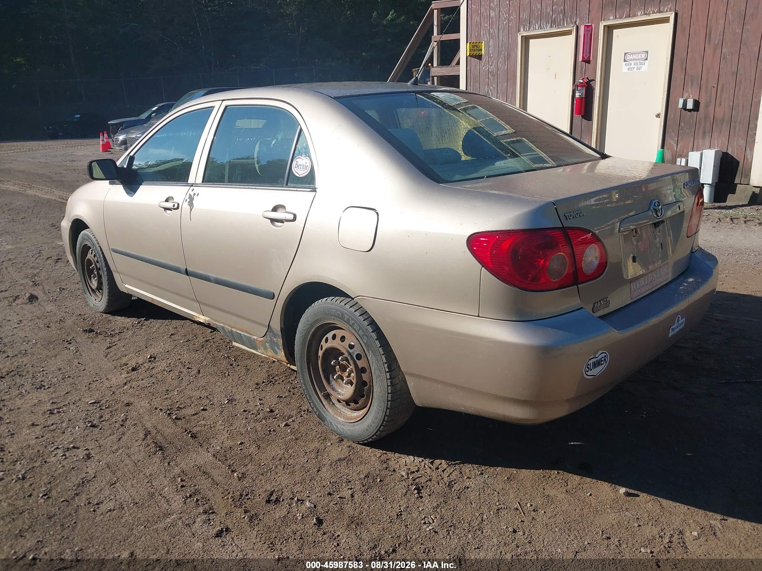 2008 Toyota Corolla Ce Beige vin: 2T1BR32E78C908570