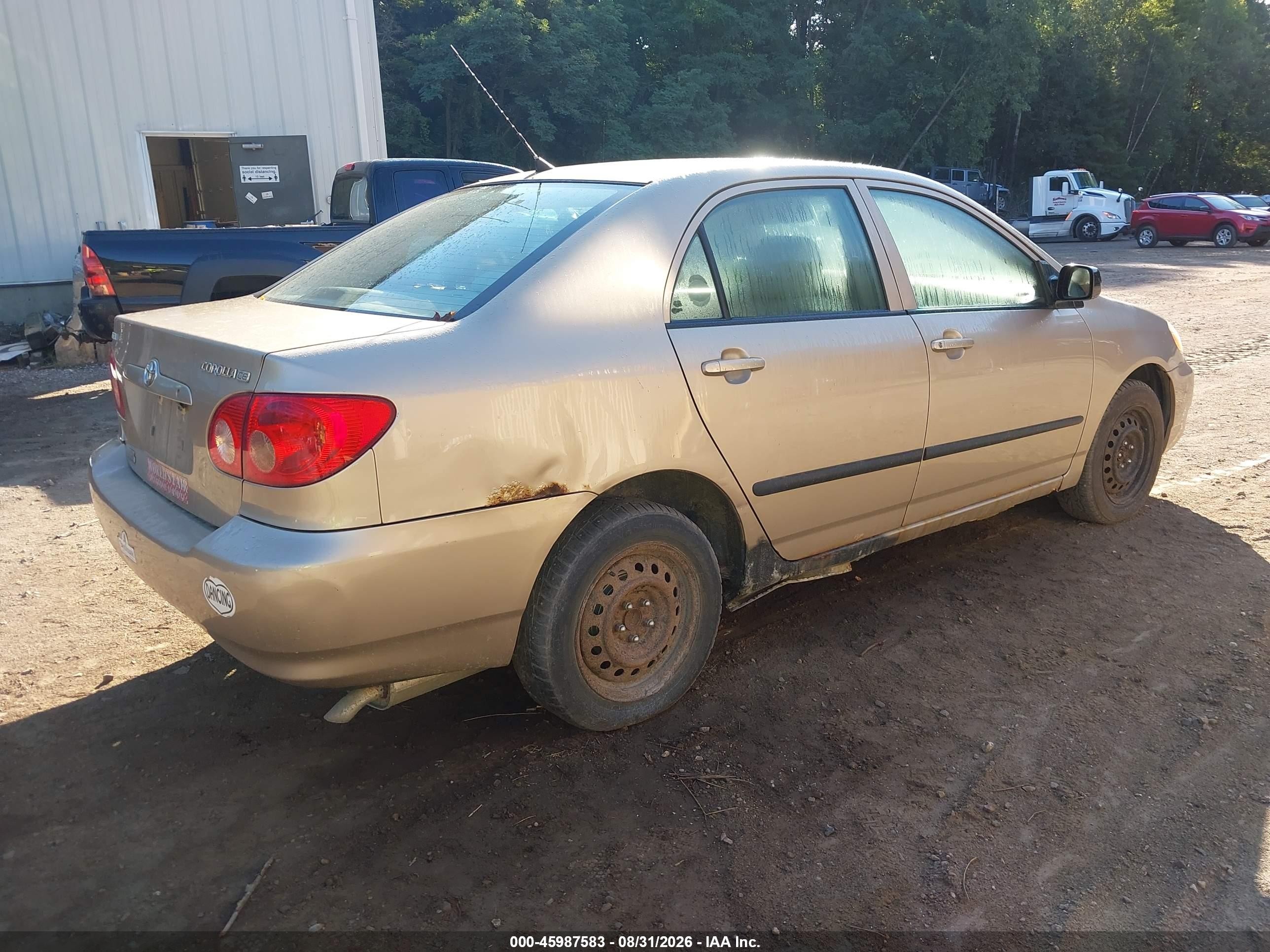 2008 Toyota Corolla Ce Beige vin: 2T1BR32E78C908570