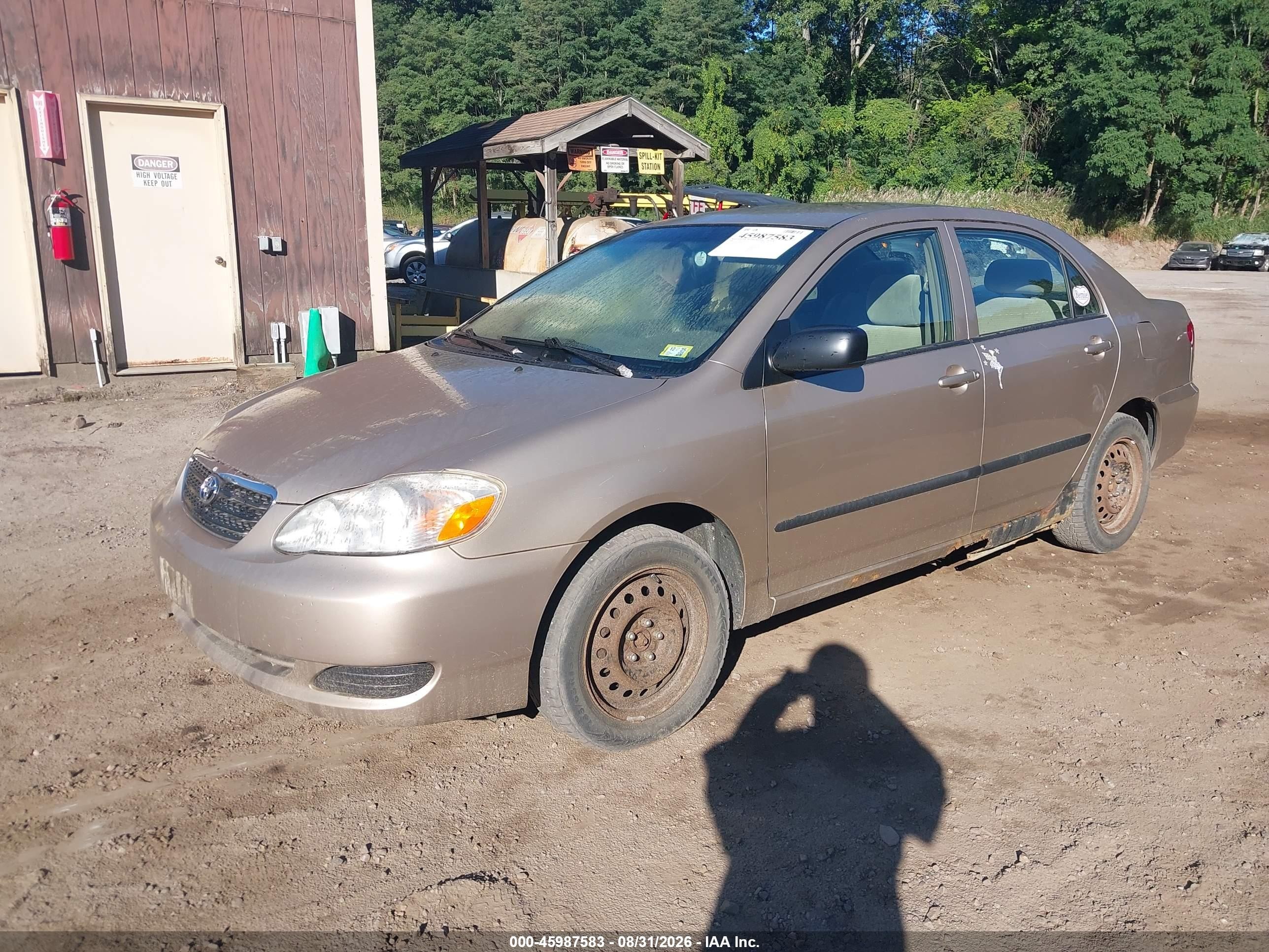 2008 Toyota Corolla Ce Beige vin: 2T1BR32E78C908570