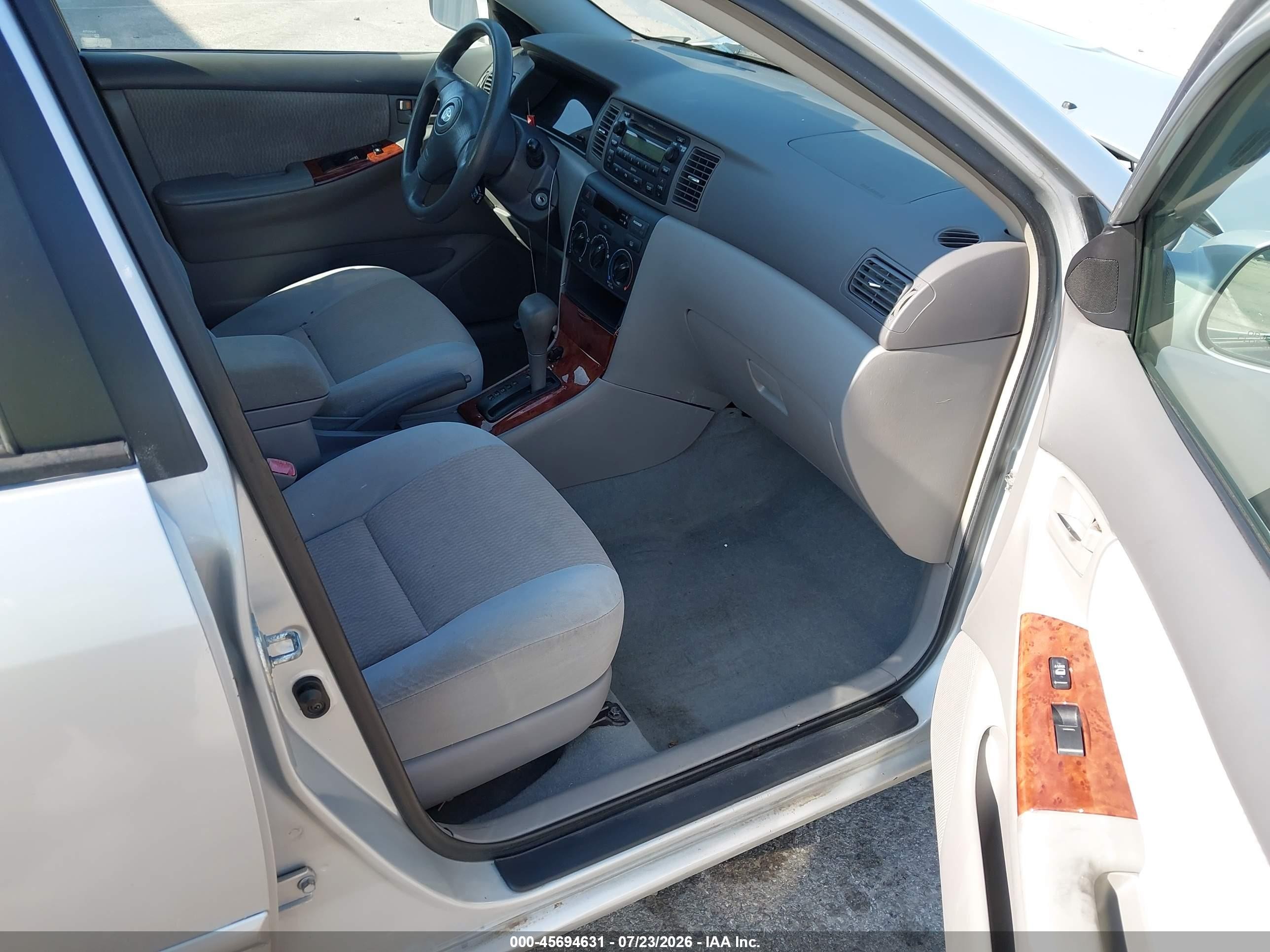 2008 Toyota Corolla Le Silver vin: 2T1BR32E78C916961