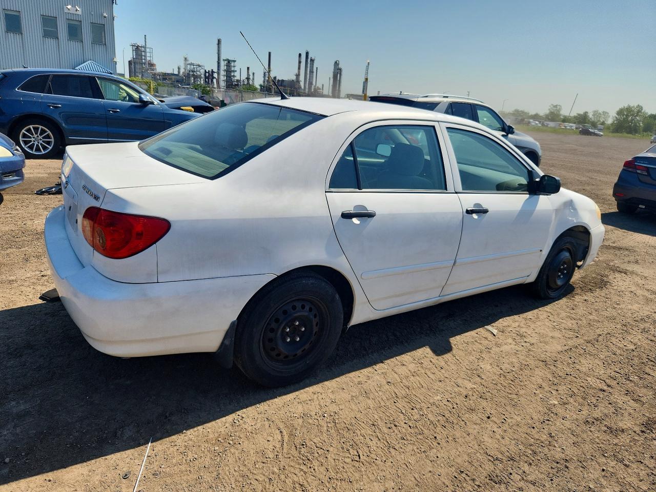 2008 Toyota Corolla Ce White vin: 2T1BR32E78C917060