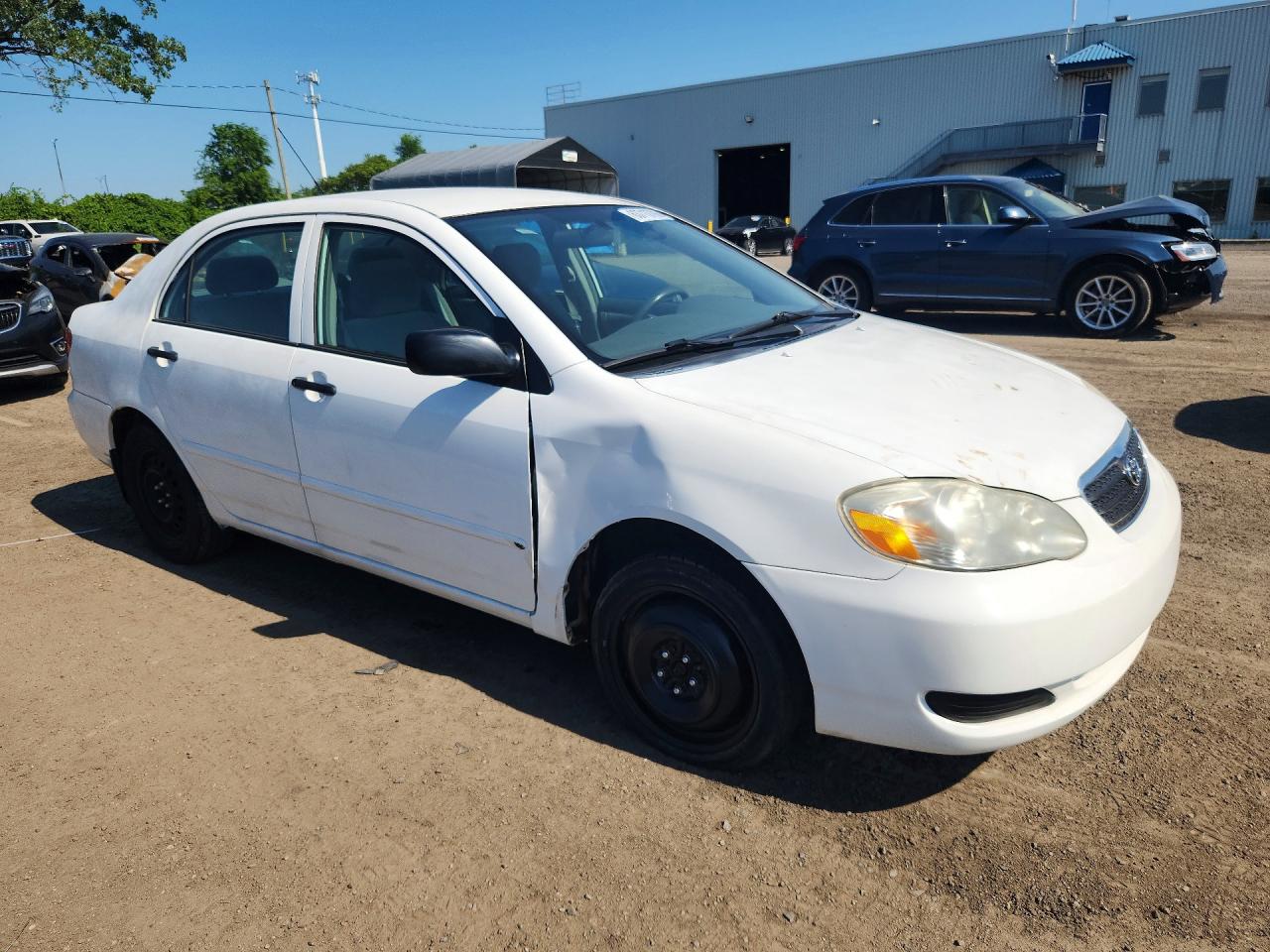 2008 Toyota Corolla Ce White vin: 2T1BR32E78C917060