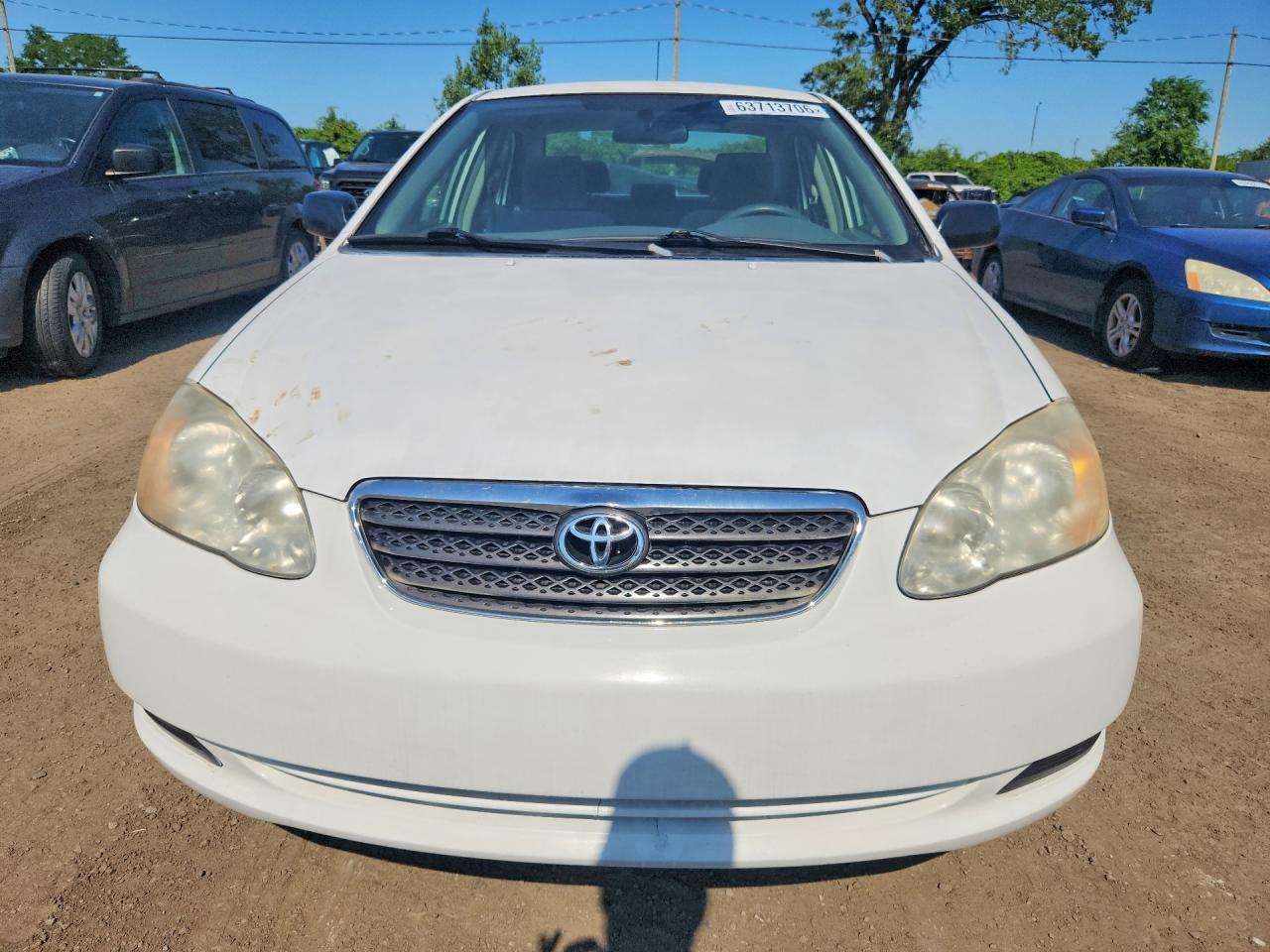 2008 Toyota Corolla Ce White vin: 2T1BR32E78C917060