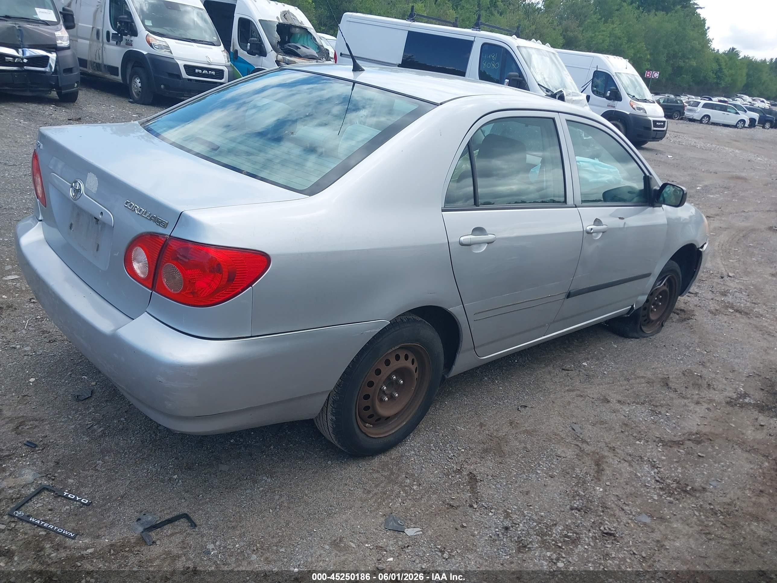2008 Toyota Corolla Ce Silver vin: 2T1BR32E78C918242