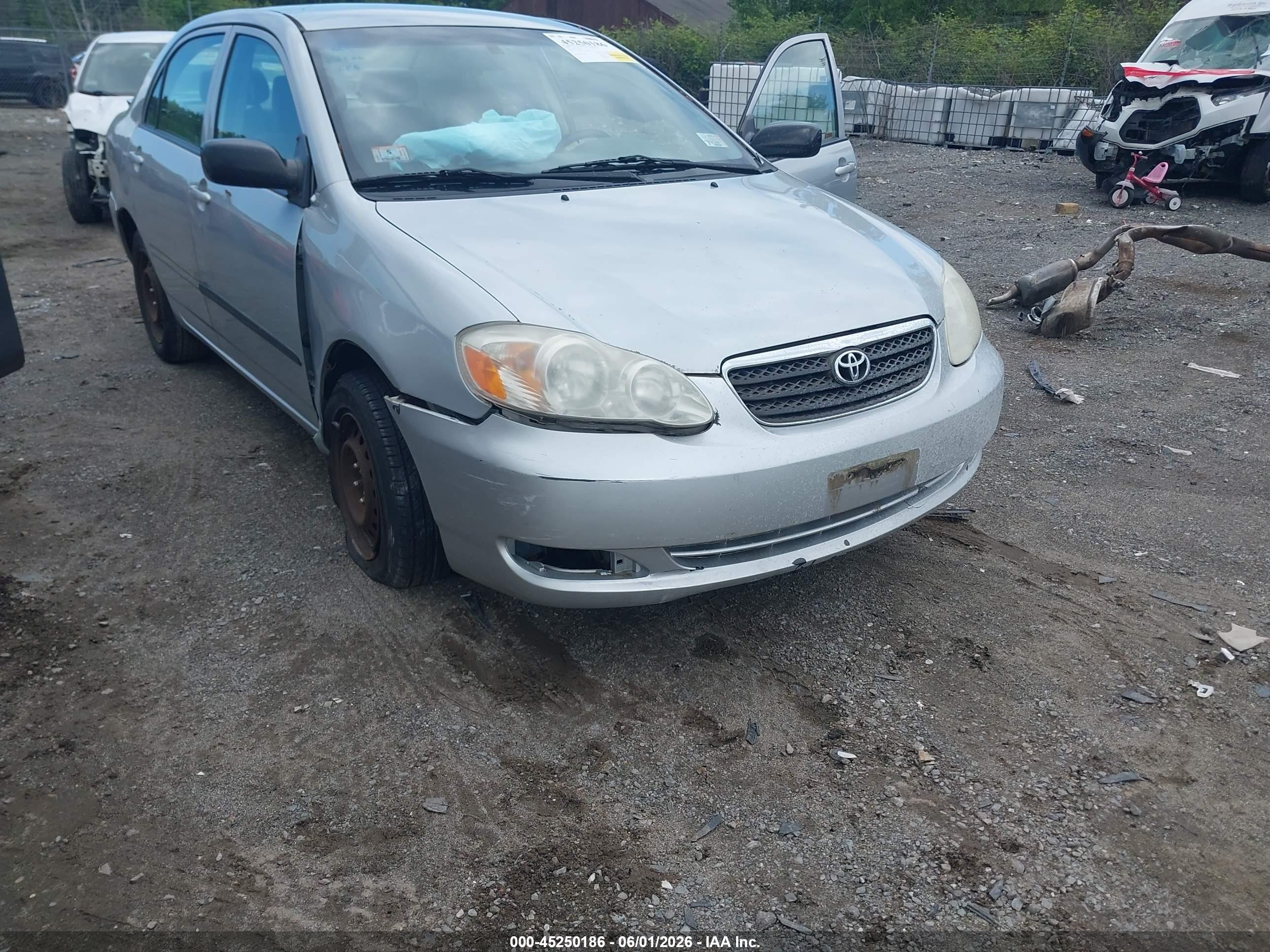 2008 Toyota Corolla Ce Silver vin: 2T1BR32E78C918242