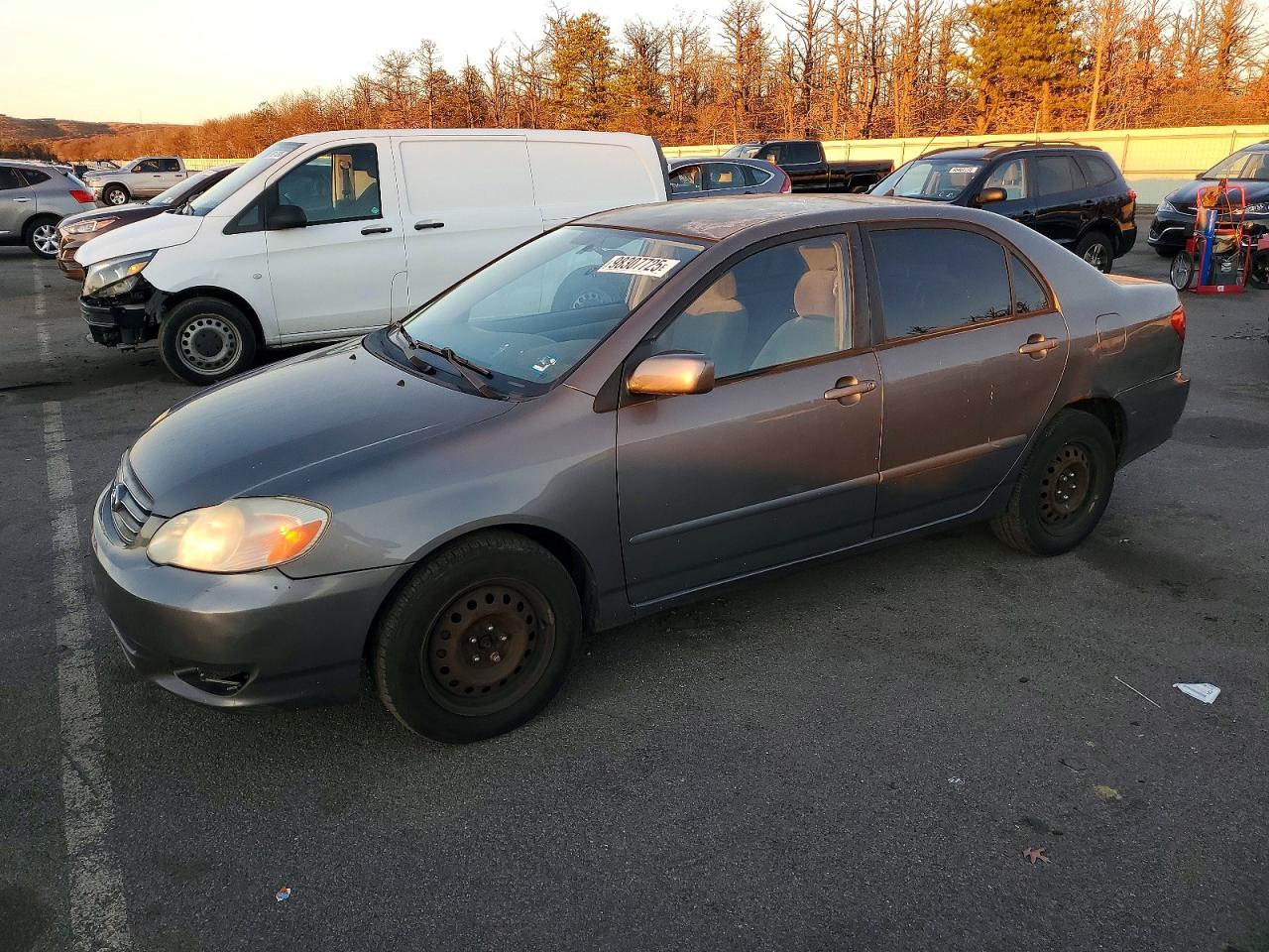 2003 Toyota Corolla Ce Gray vin: 2T1BR32E83C086998