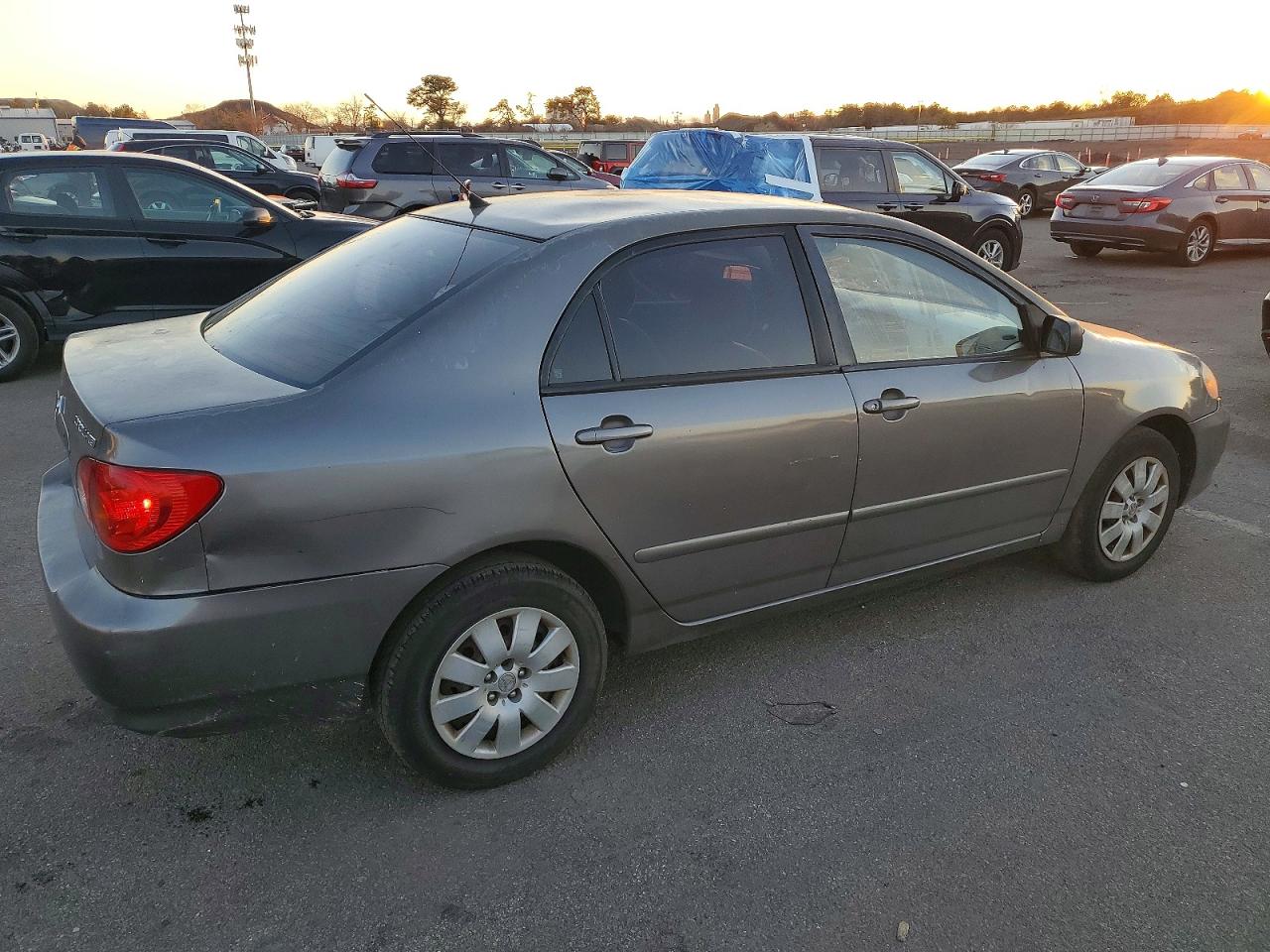 2003 Toyota Corolla Ce Gray vin: 2T1BR32E83C086998