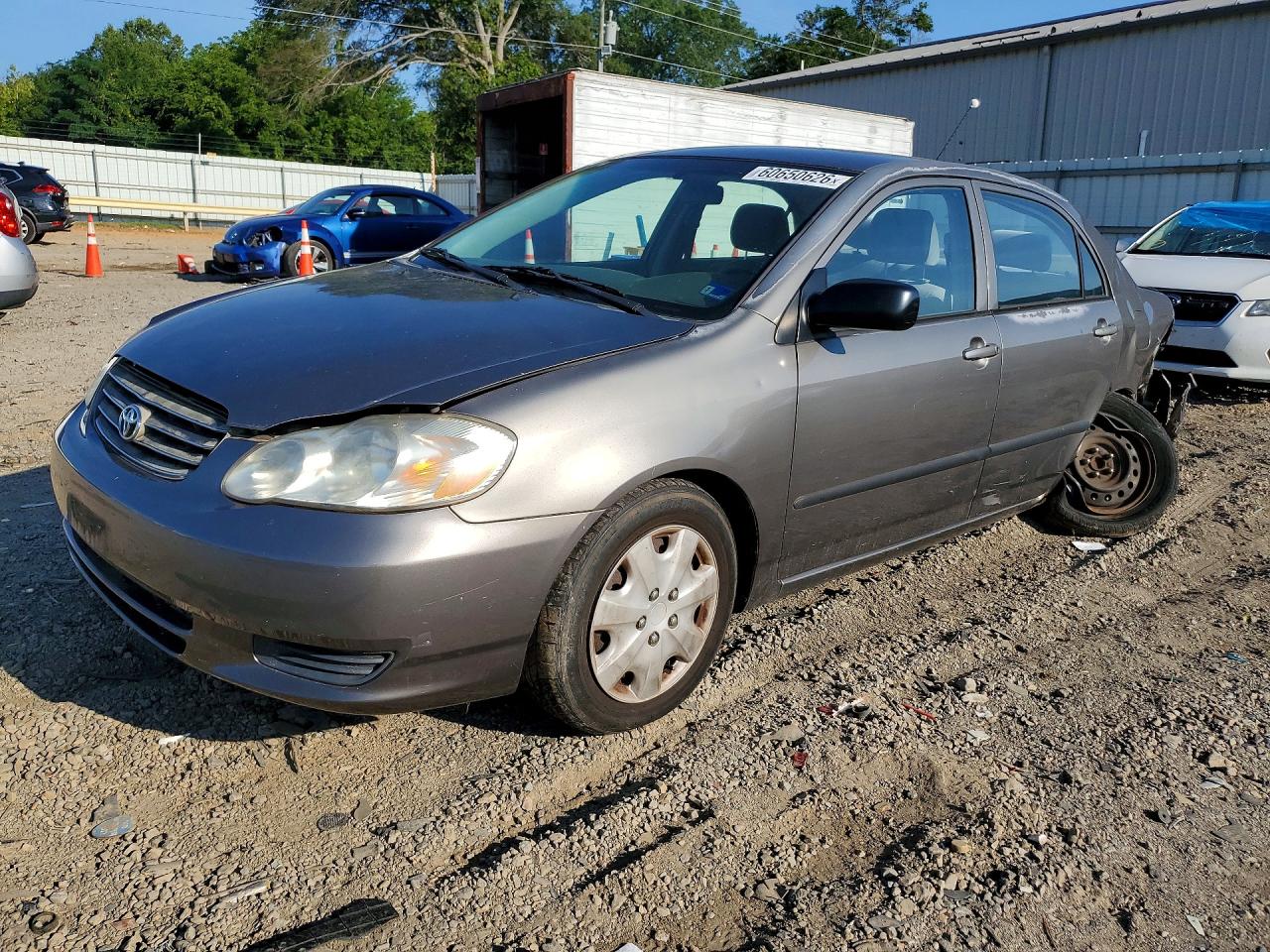 2003 Toyota Corolla Ce Gray vin: 2T1BR32E83C161781