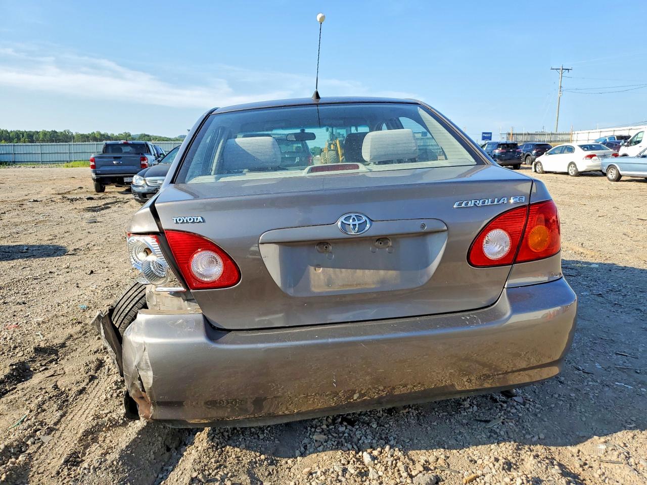 2003 Toyota Corolla Ce Gray vin: 2T1BR32E83C161781