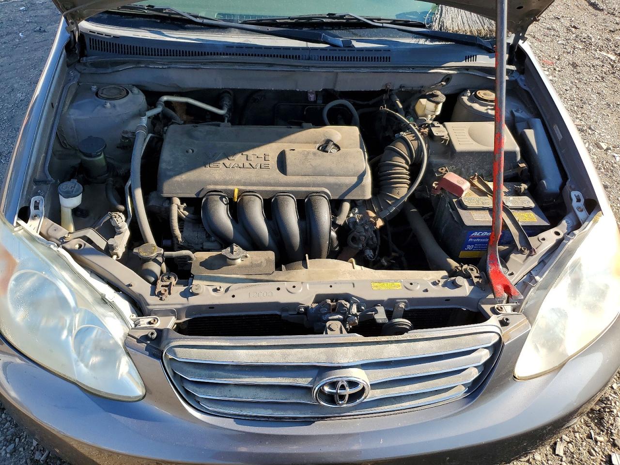 2003 Toyota Corolla Ce Gray vin: 2T1BR32E83C161781