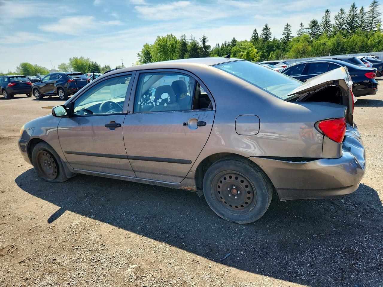 2003 Toyota Corolla Ce Gray vin: 2T1BR32E83C711156