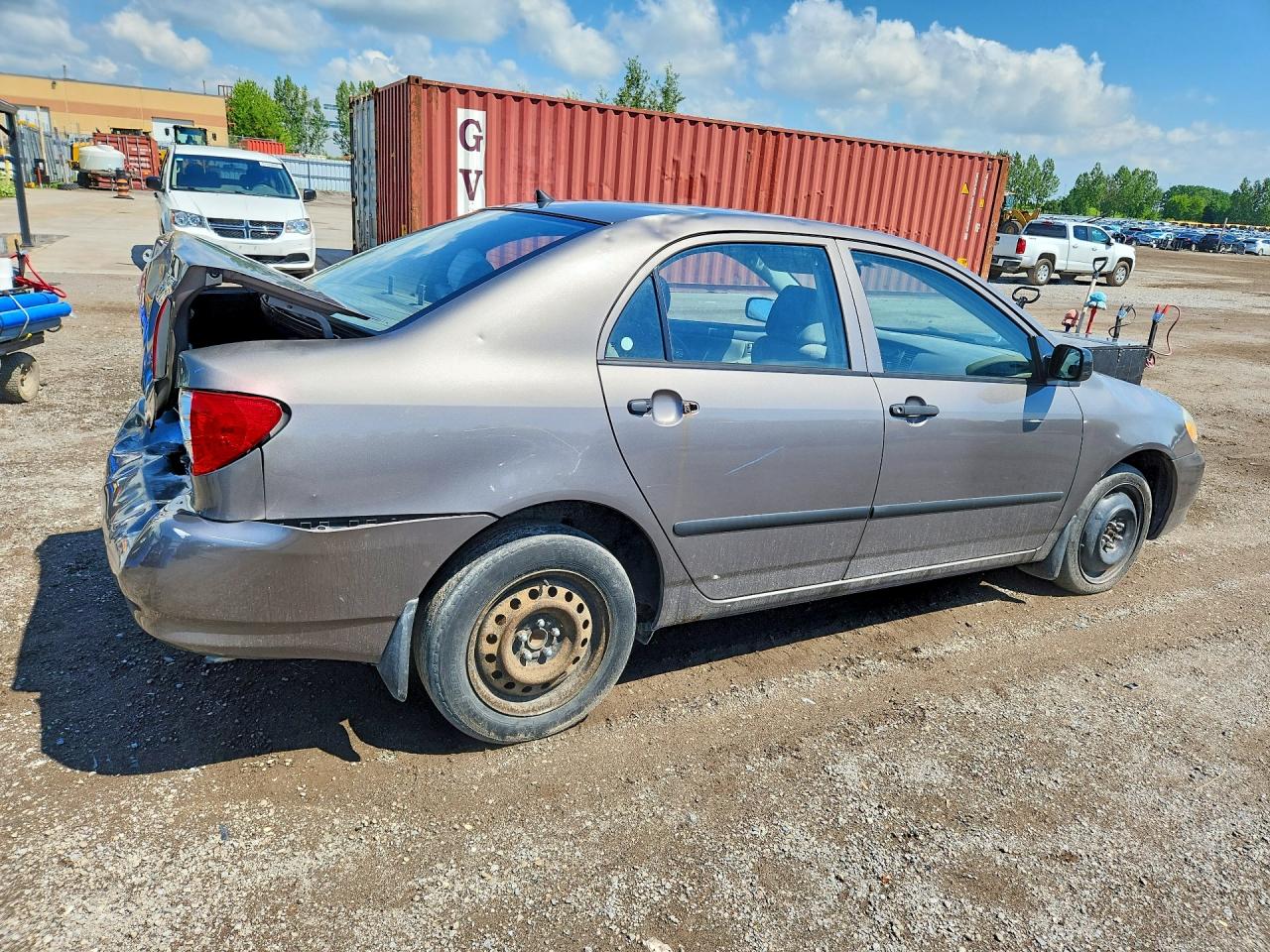 2003 Toyota Corolla Ce Gray vin: 2T1BR32E83C711156