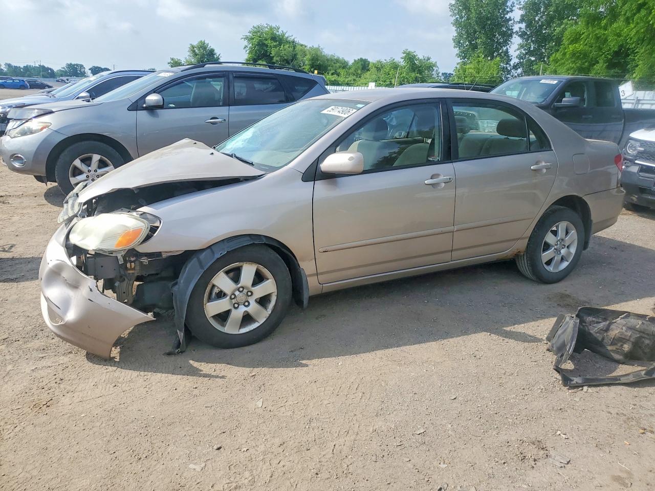 2003 Toyota Corolla Ce Silver vin: 2T1BR32E83C713439