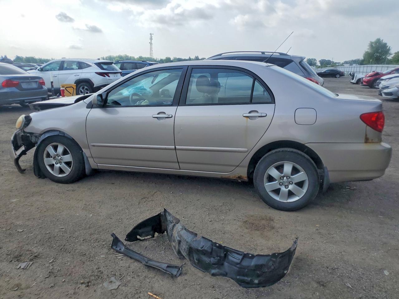 2003 Toyota Corolla Ce Silver vin: 2T1BR32E83C713439