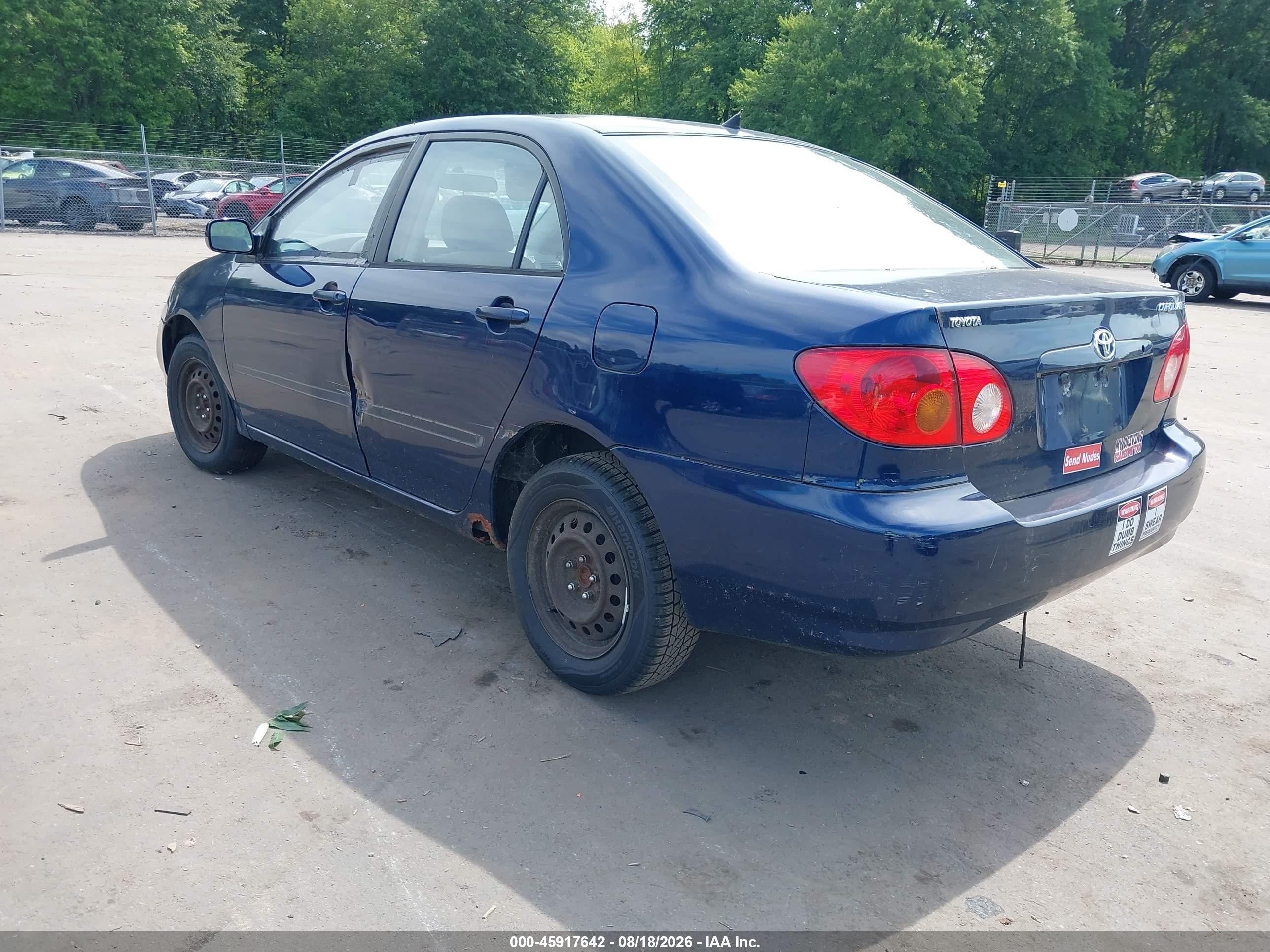 2004 Toyota Corolla Le Blue vin: 2T1BR32E84C206428