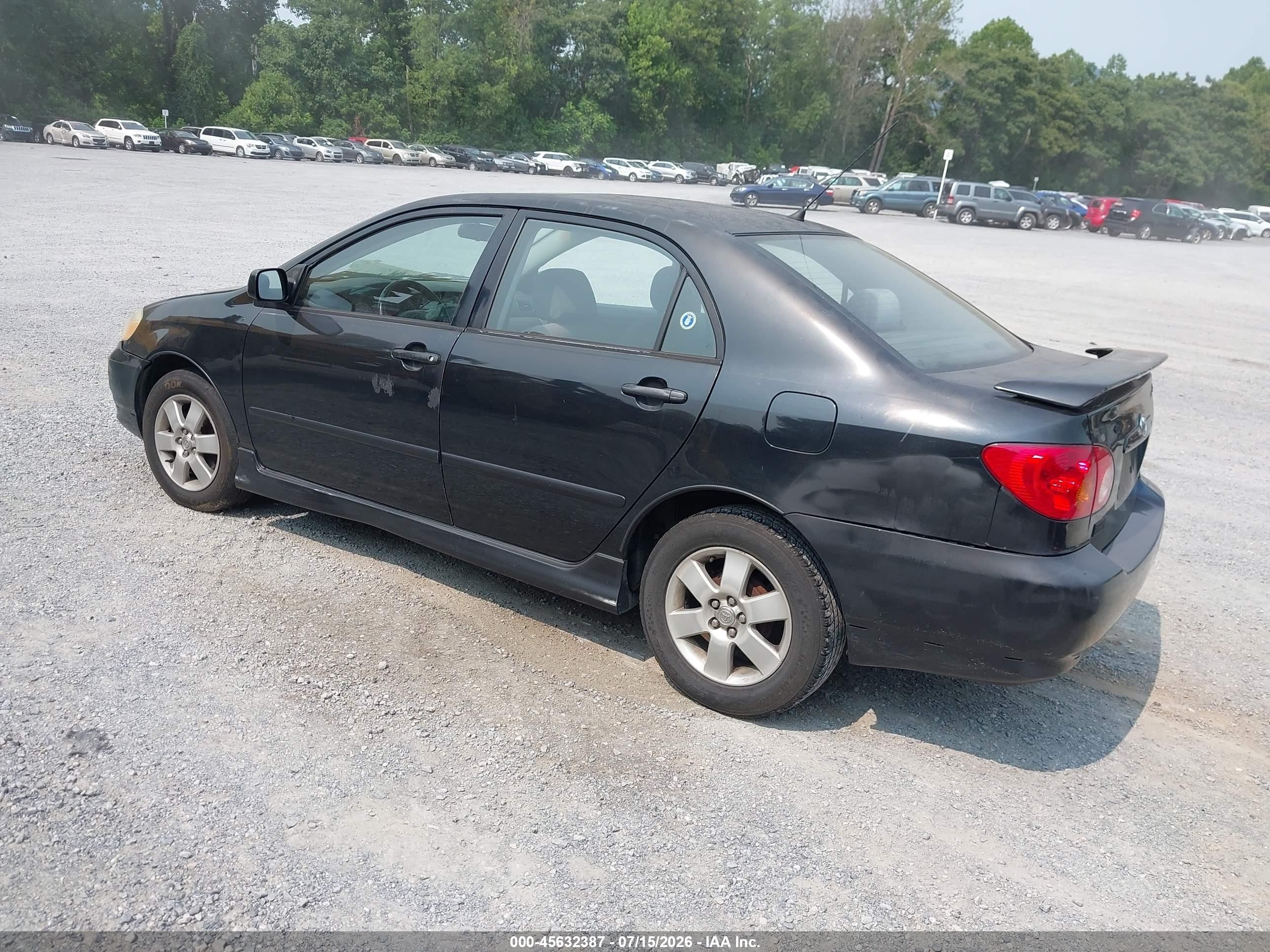 2004 Toyota Corolla S Black vin: 2T1BR32E84C226713