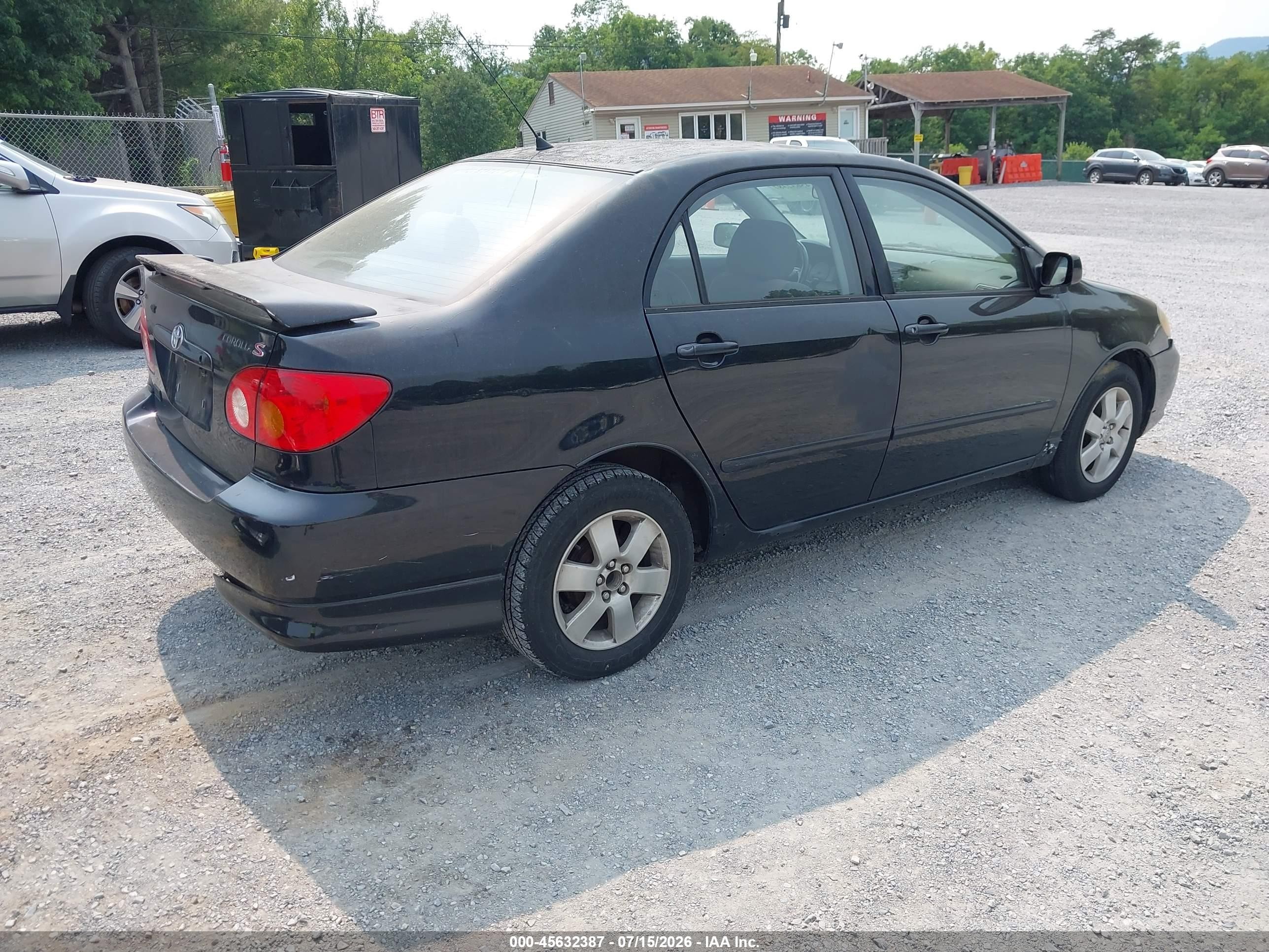 2004 Toyota Corolla S Black vin: 2T1BR32E84C226713