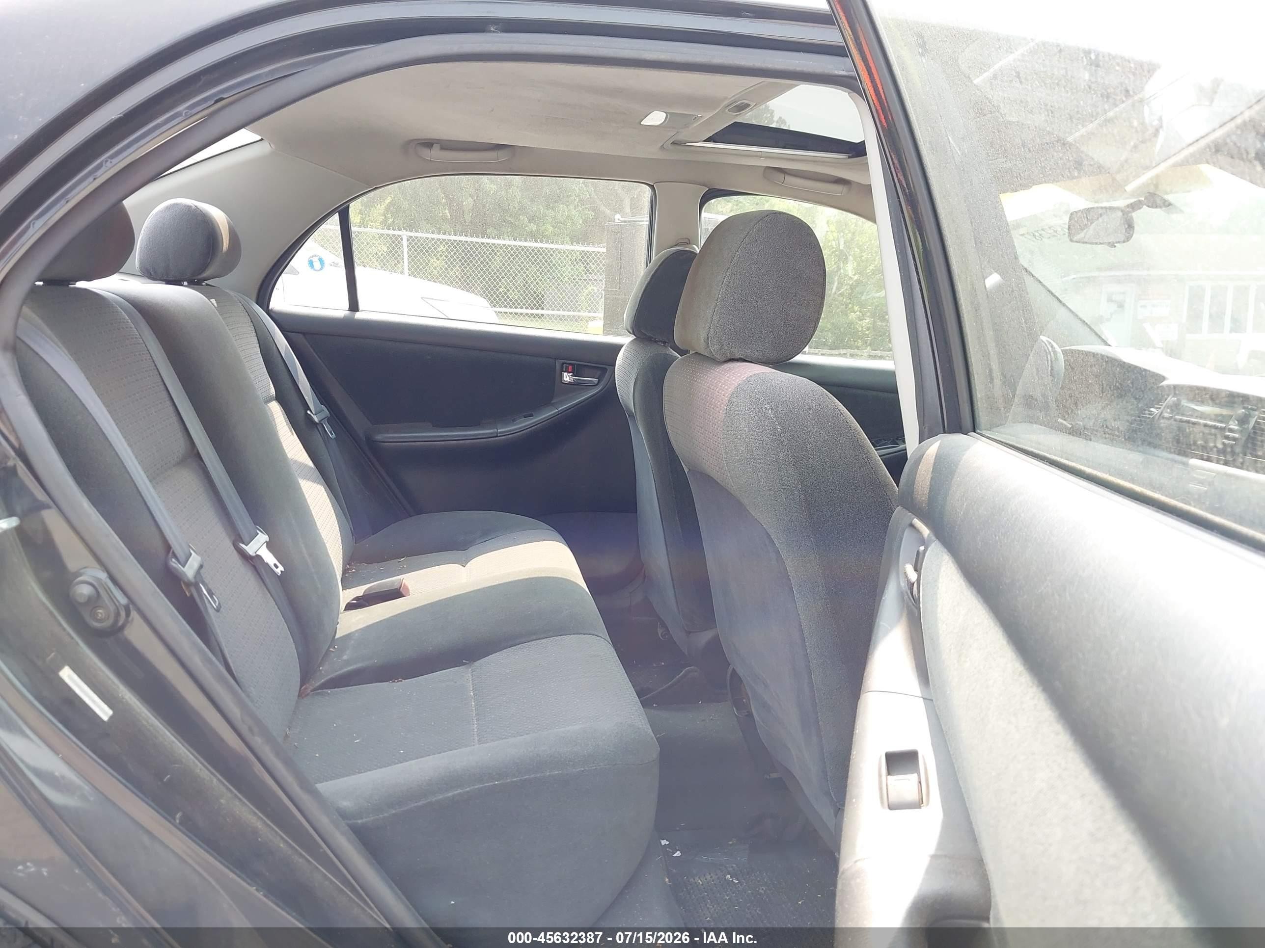 2004 Toyota Corolla S Black vin: 2T1BR32E84C226713