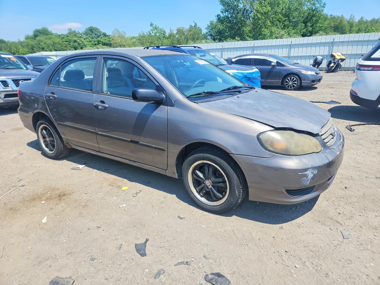 2004 Toyota Corolla Ce Gray vin: 2T1BR32E84C237601