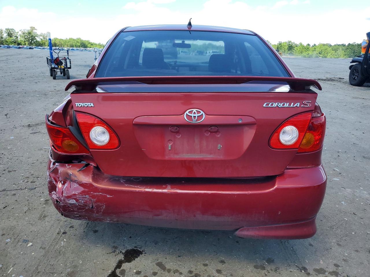2004 Toyota Corolla S Red vin: 2T1BR32E84C256097